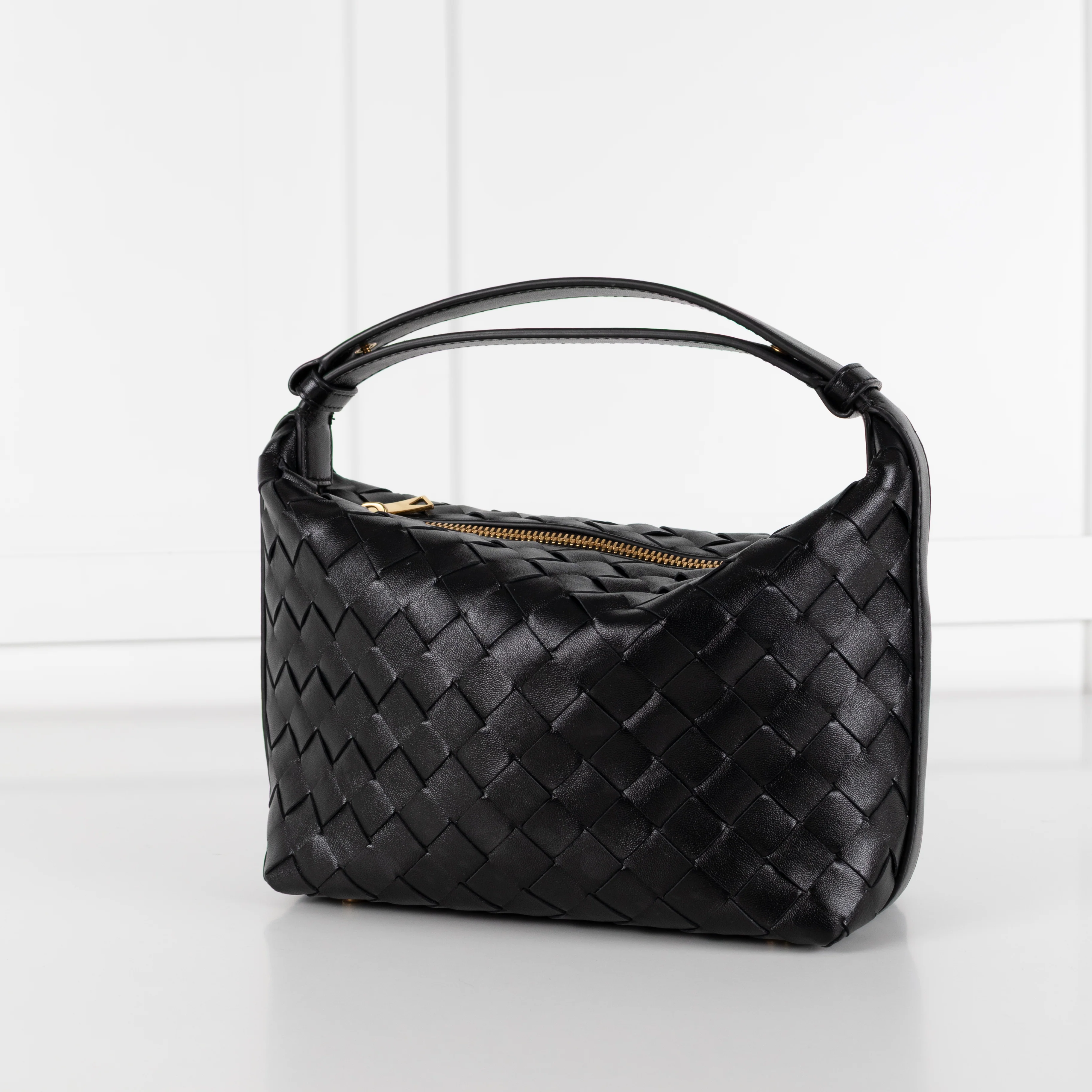 Bottega Veneta Black Intrecciato Mini Wallace Bag - Image 10
