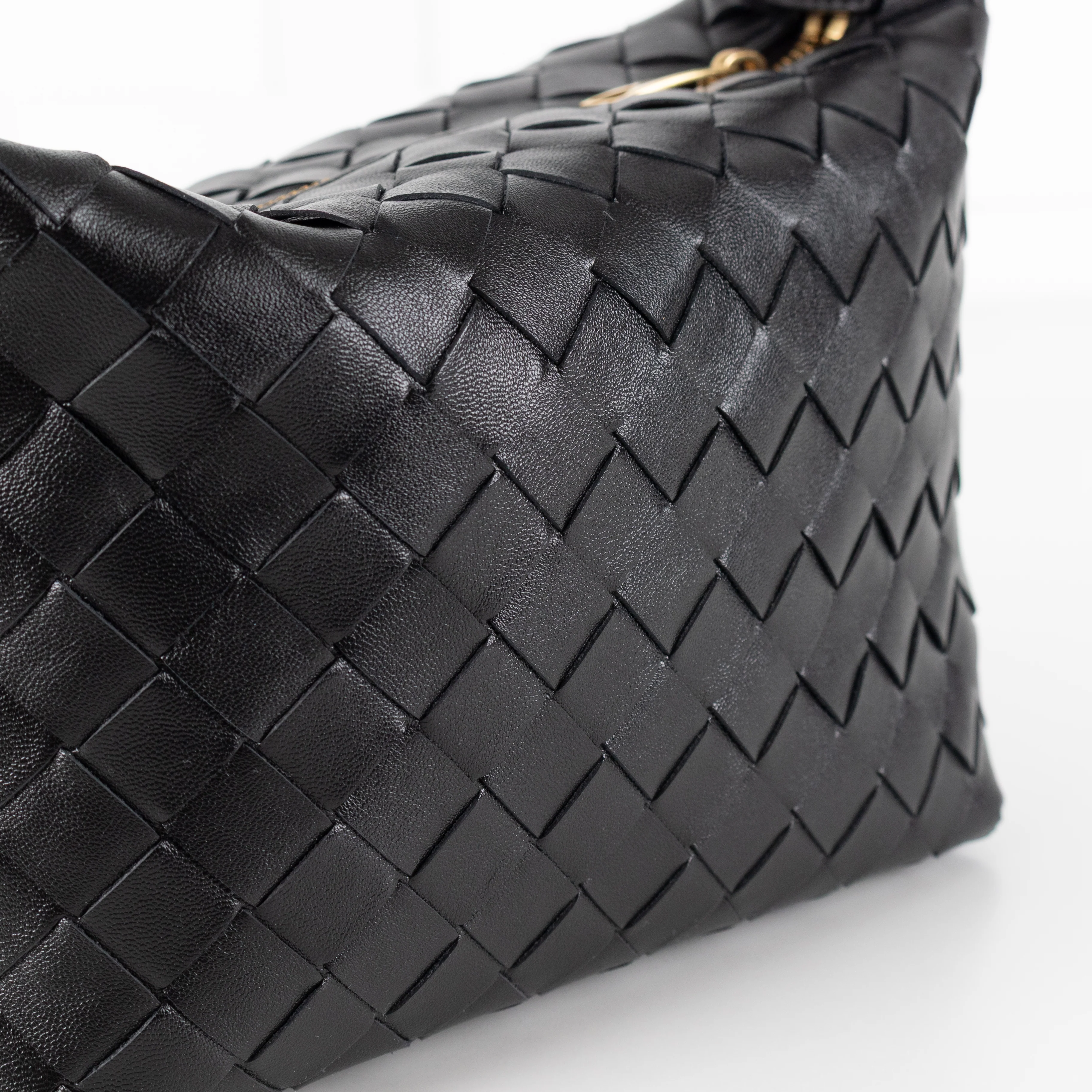 Bottega Veneta Black Intrecciato Mini Wallace Bag - Image 14