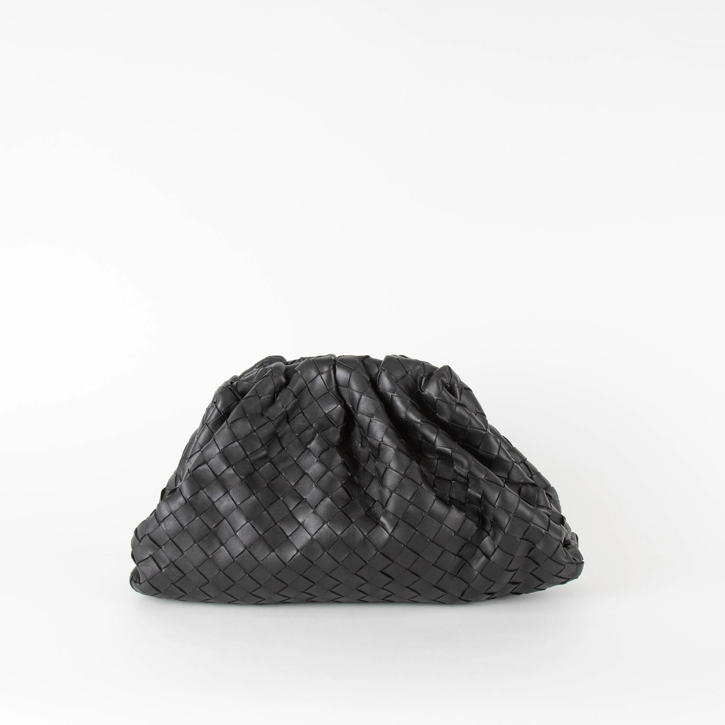 Bottega Veneta Black Intrecciato The Pouch Clutch - Image 5