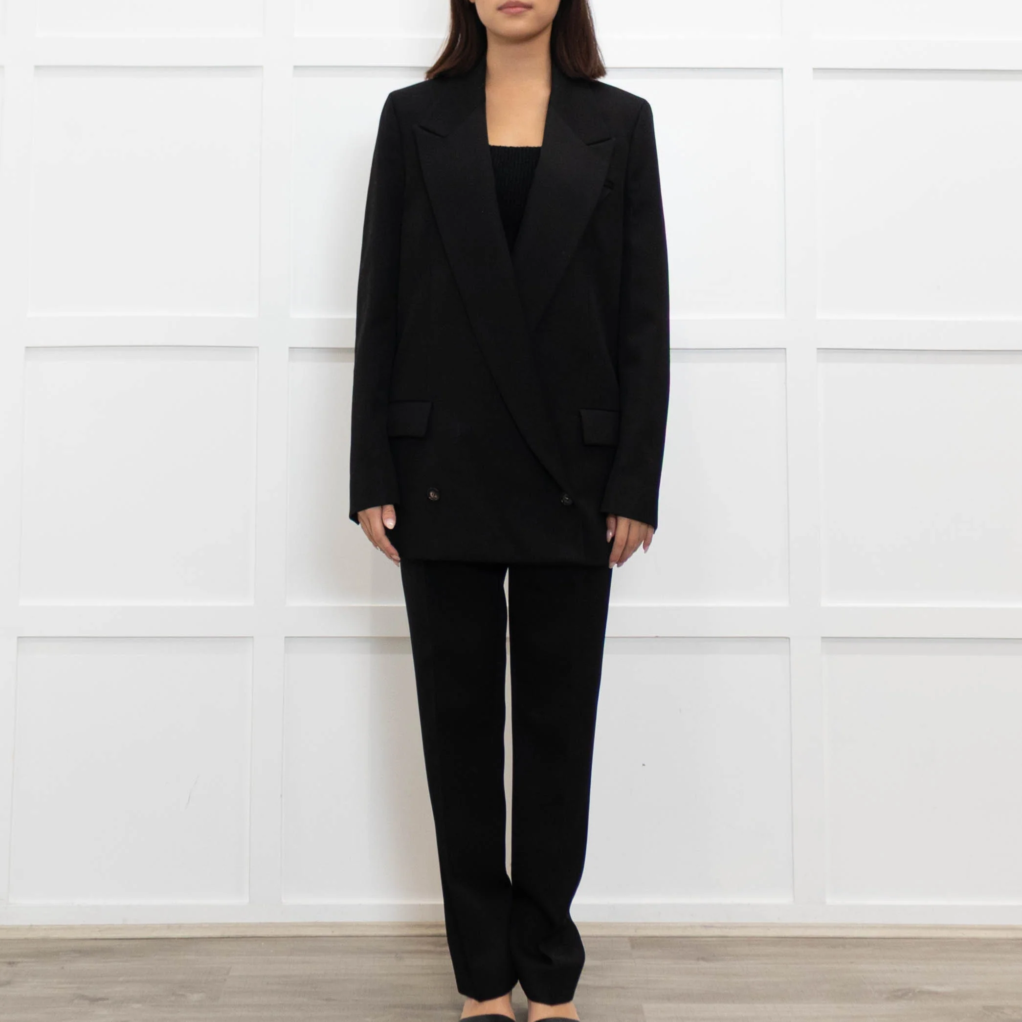 Bottega Veneta Black Oversized Wool Suit - Image 2