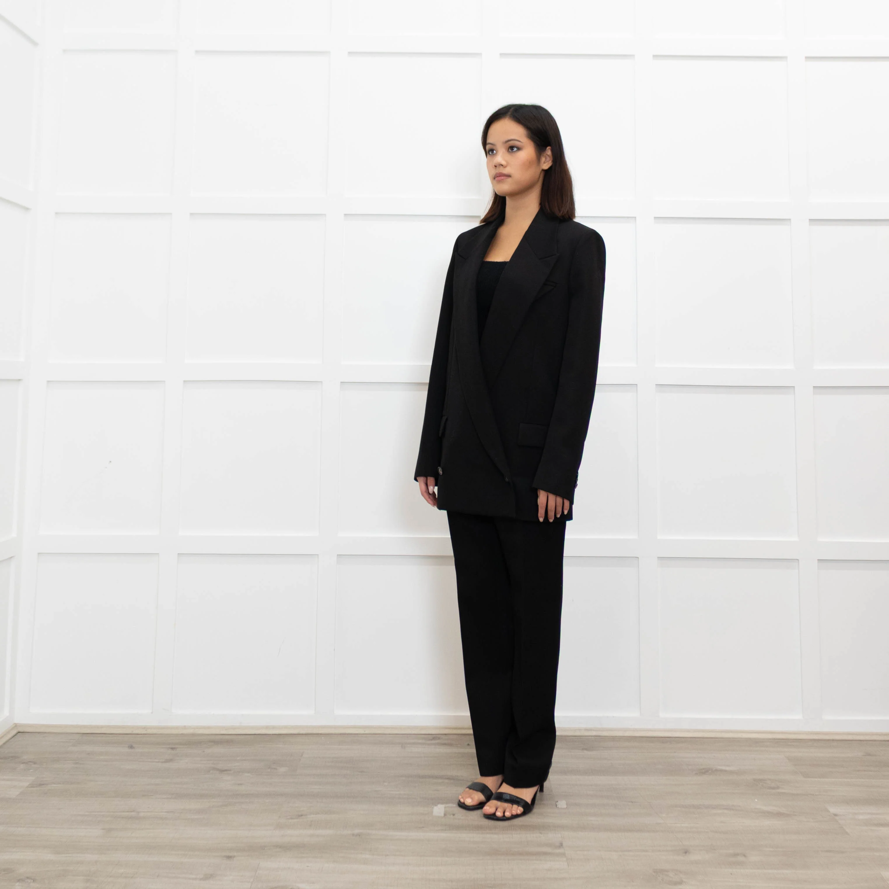 Bottega Veneta Black Oversized Wool Suit - Image 8