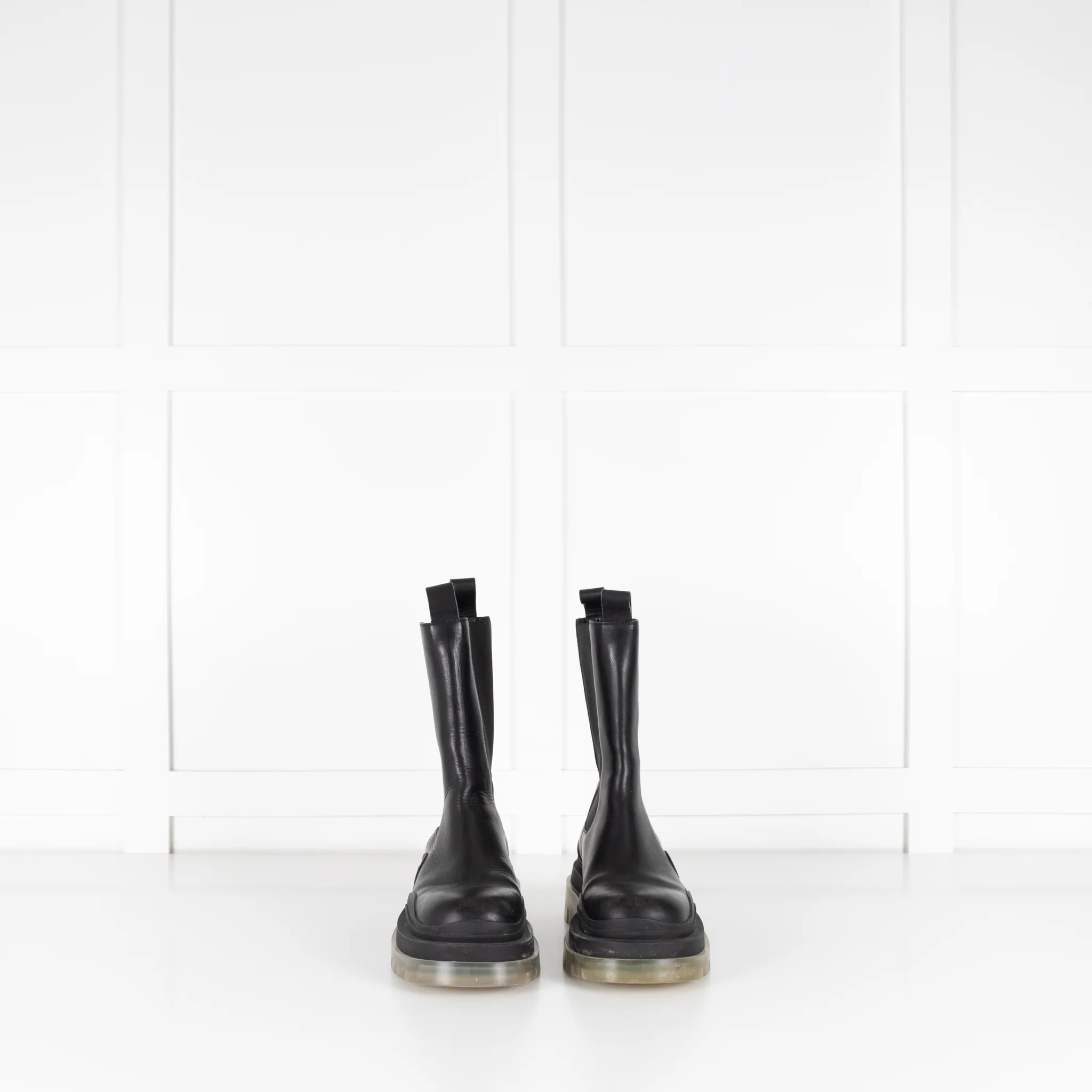 Bottega Veneta Black Tire Chelsea Boots - Image 11