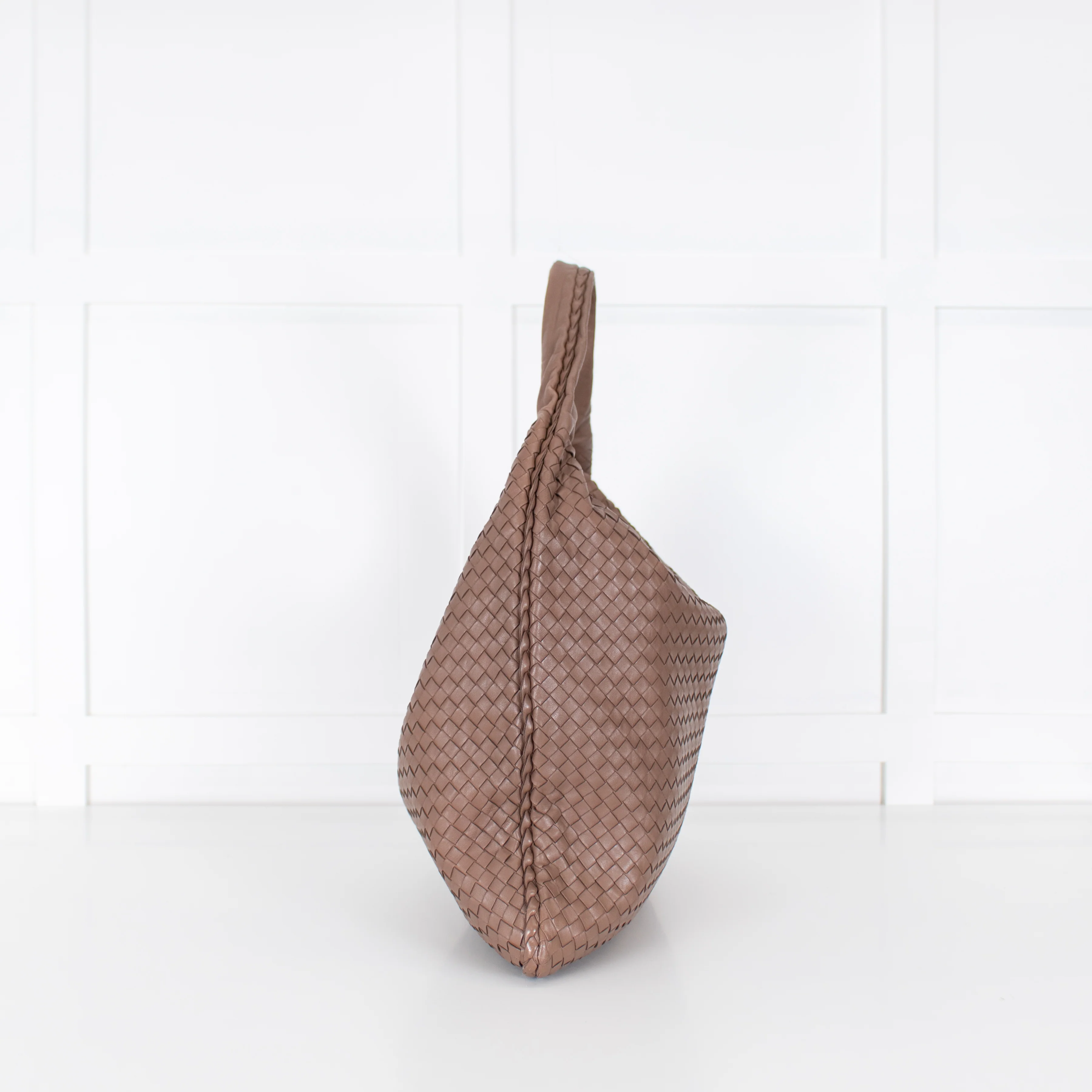Bottega Veneta Brown Large Intreciato Hobo - Image 3