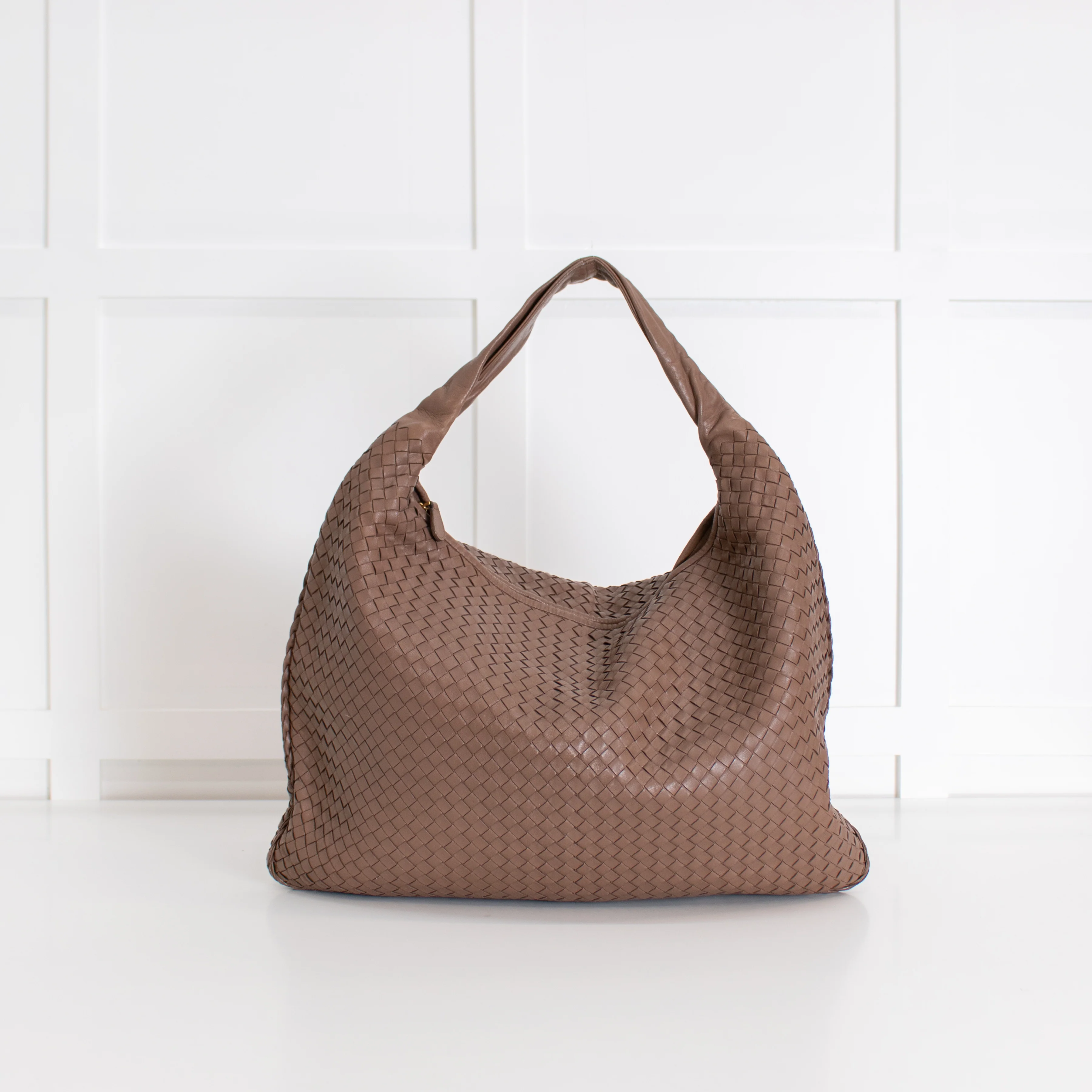 Bottega Veneta Brown Large Intreciato Hobo - Image 4