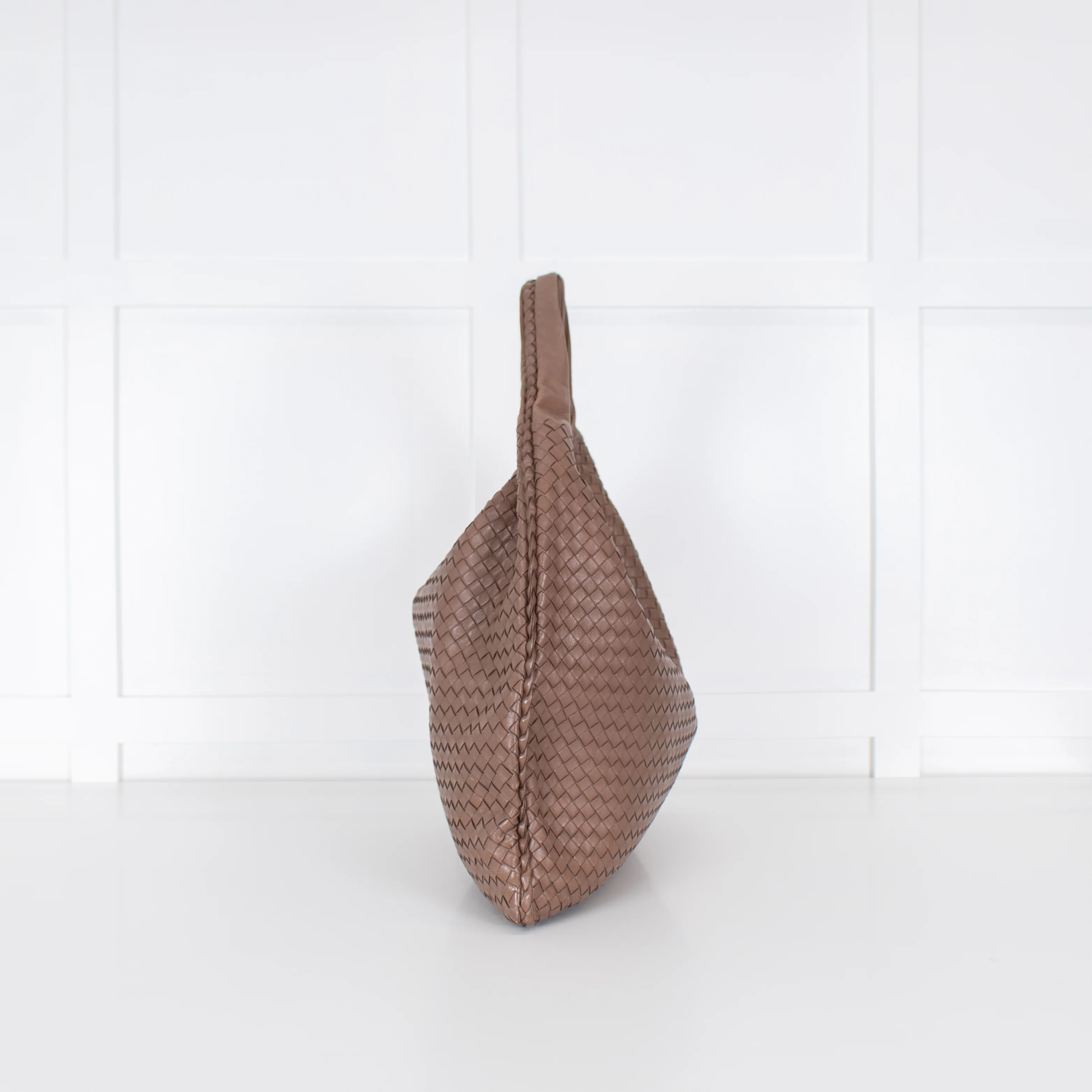 Bottega Veneta Brown Large Intreciato Hobo - Image 6