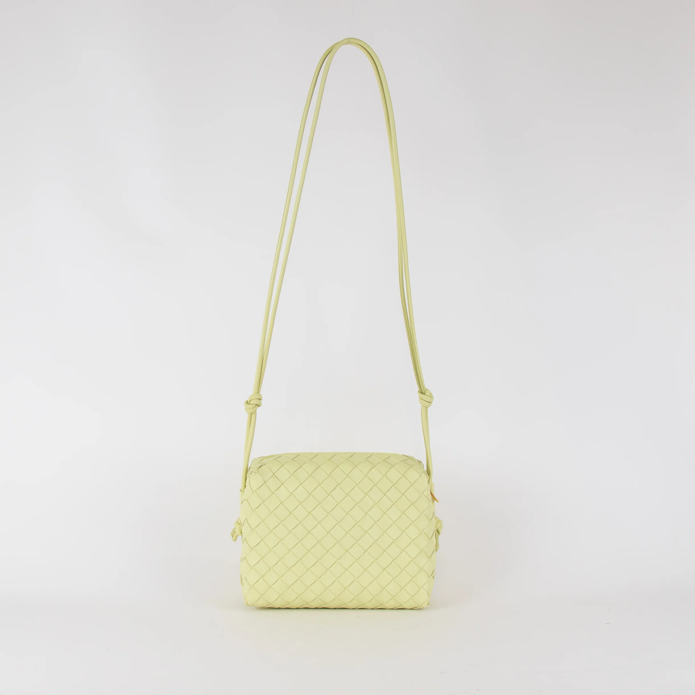 Bottega Veneta Lime Green Intrecciato Loop Camera Bag - Image 5