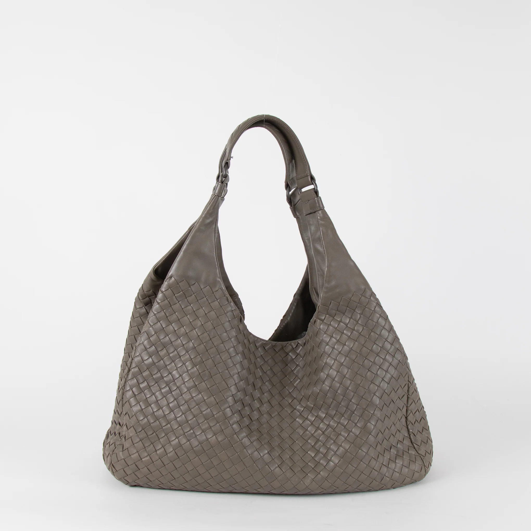 Bottega Veneta Olive Green Intrecciato Campana Bag - Image 5