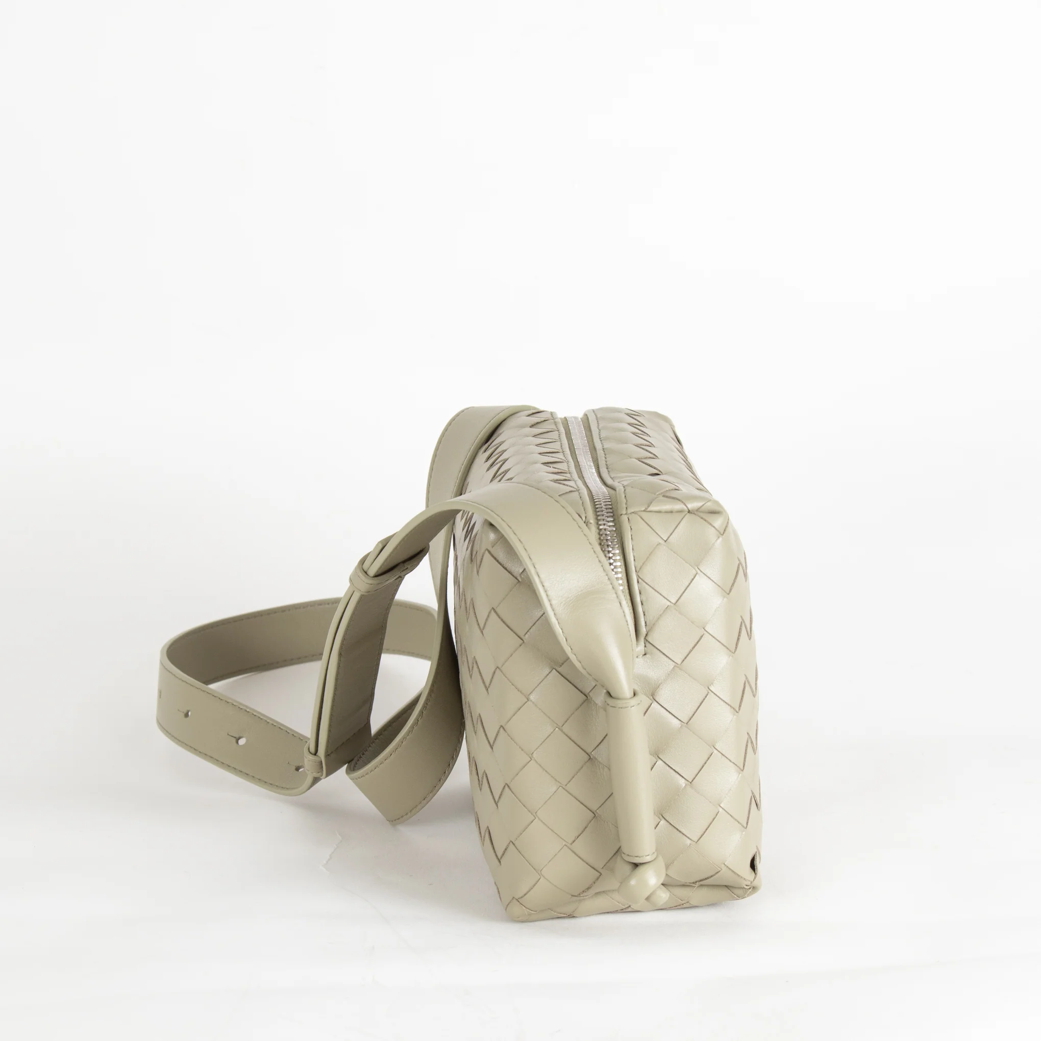 Bottega Veneta Sage Green Small Loop Messenger Bag - Image 10