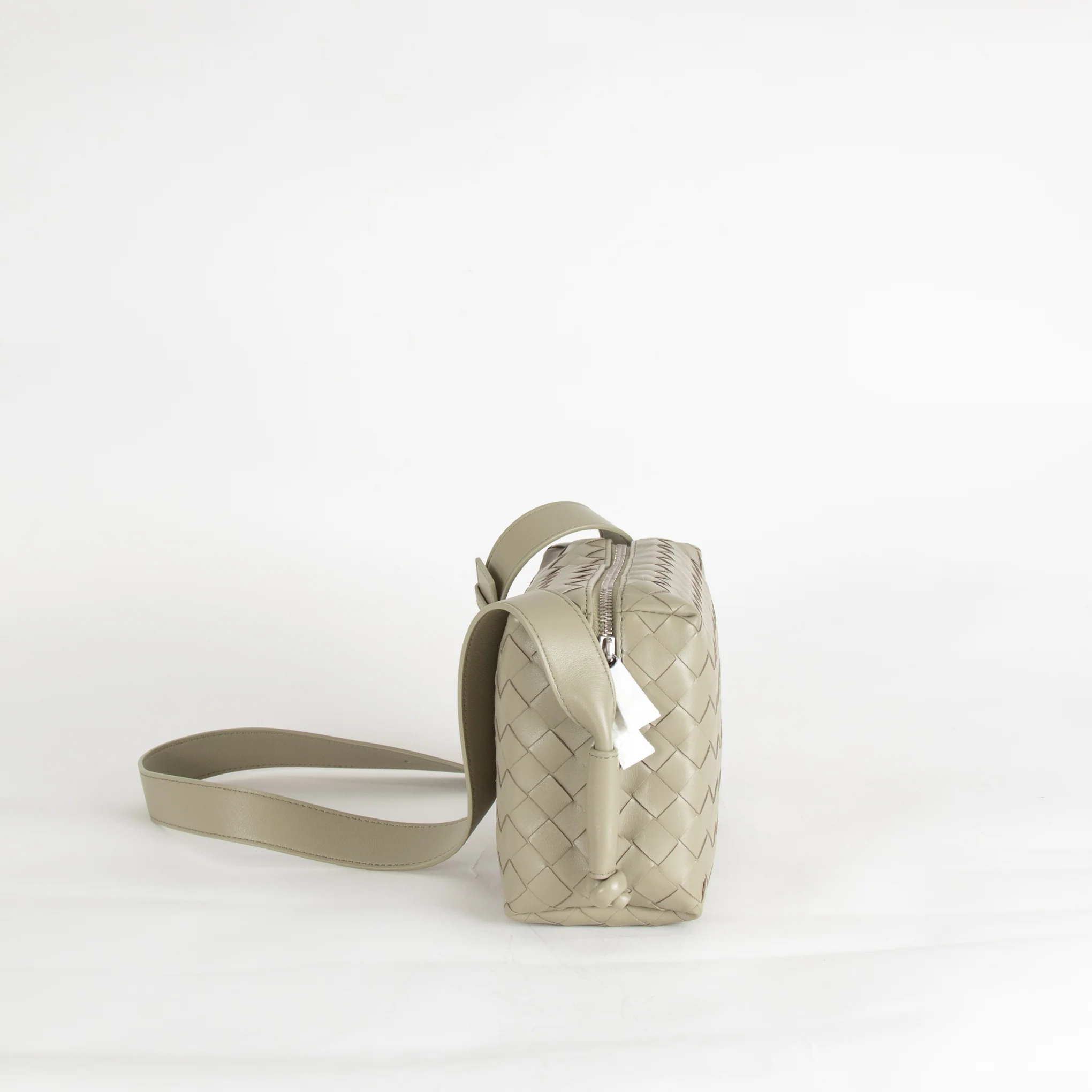 Bottega Veneta Sage Green Small Loop Messenger Bag - Image 8