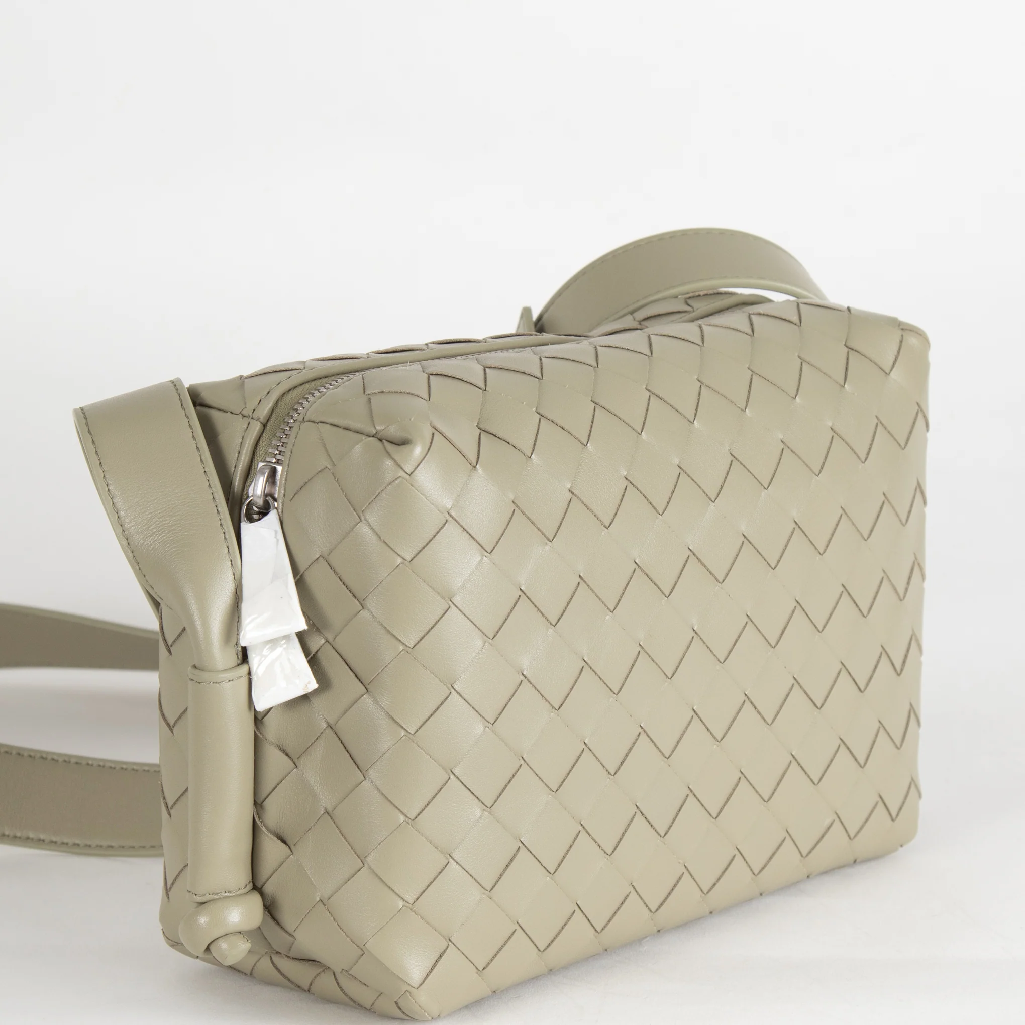 Bottega Veneta Sage Green Small Loop Messenger Bag - Image 9