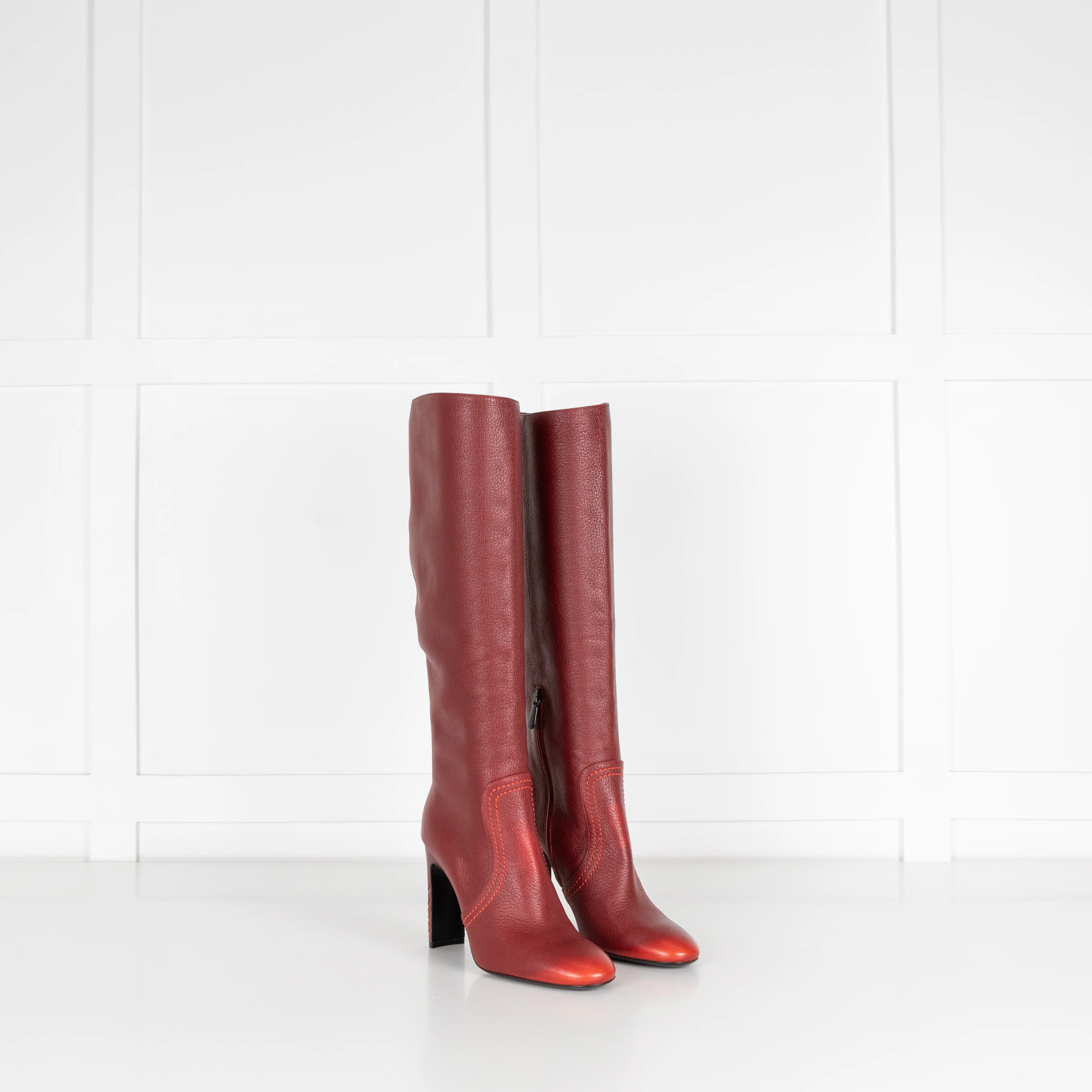 Bottega Veneta Skyatos Baccara Rose Calf Boot - Image 7