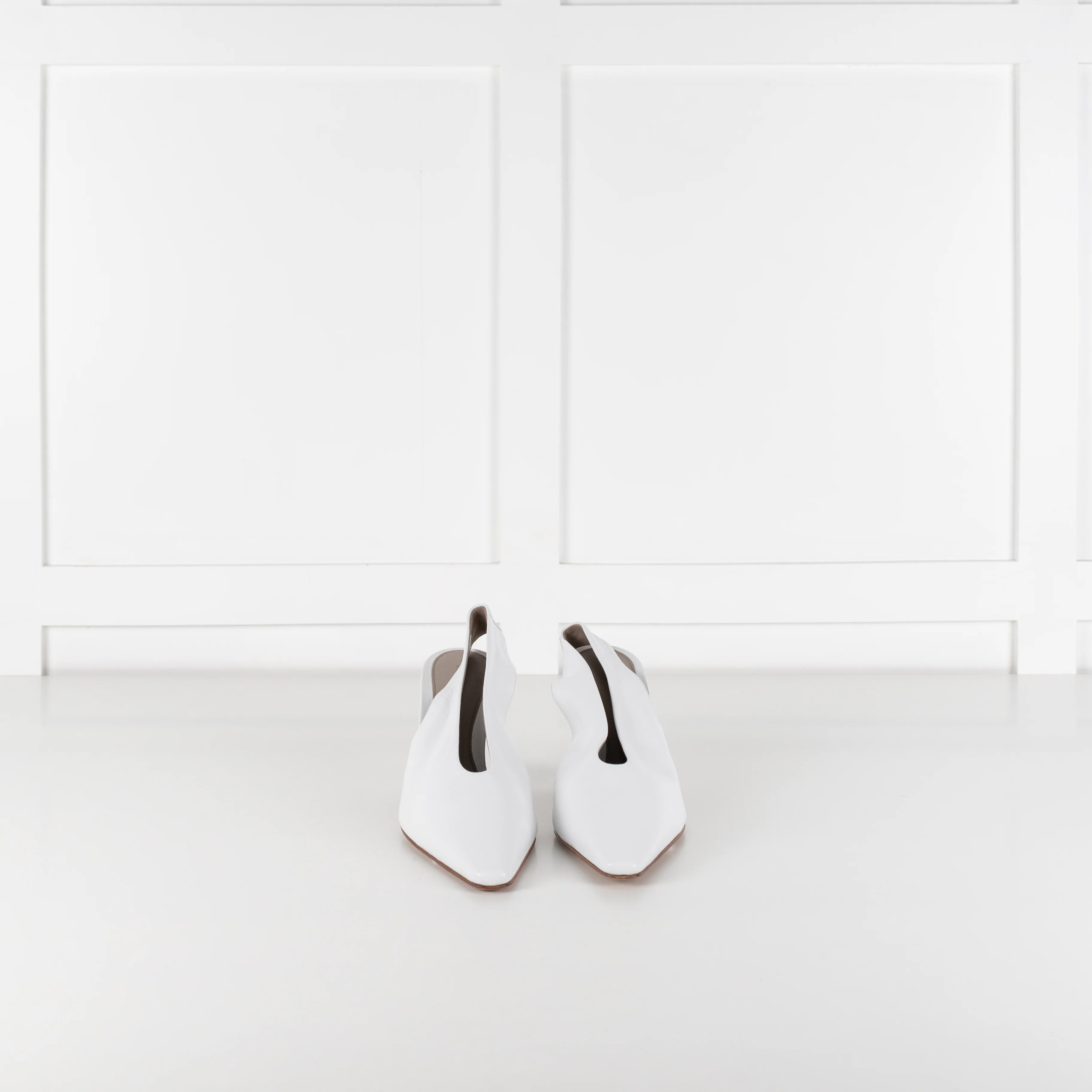 Bottega Veneta White Lagoon Slingback - Image 3
