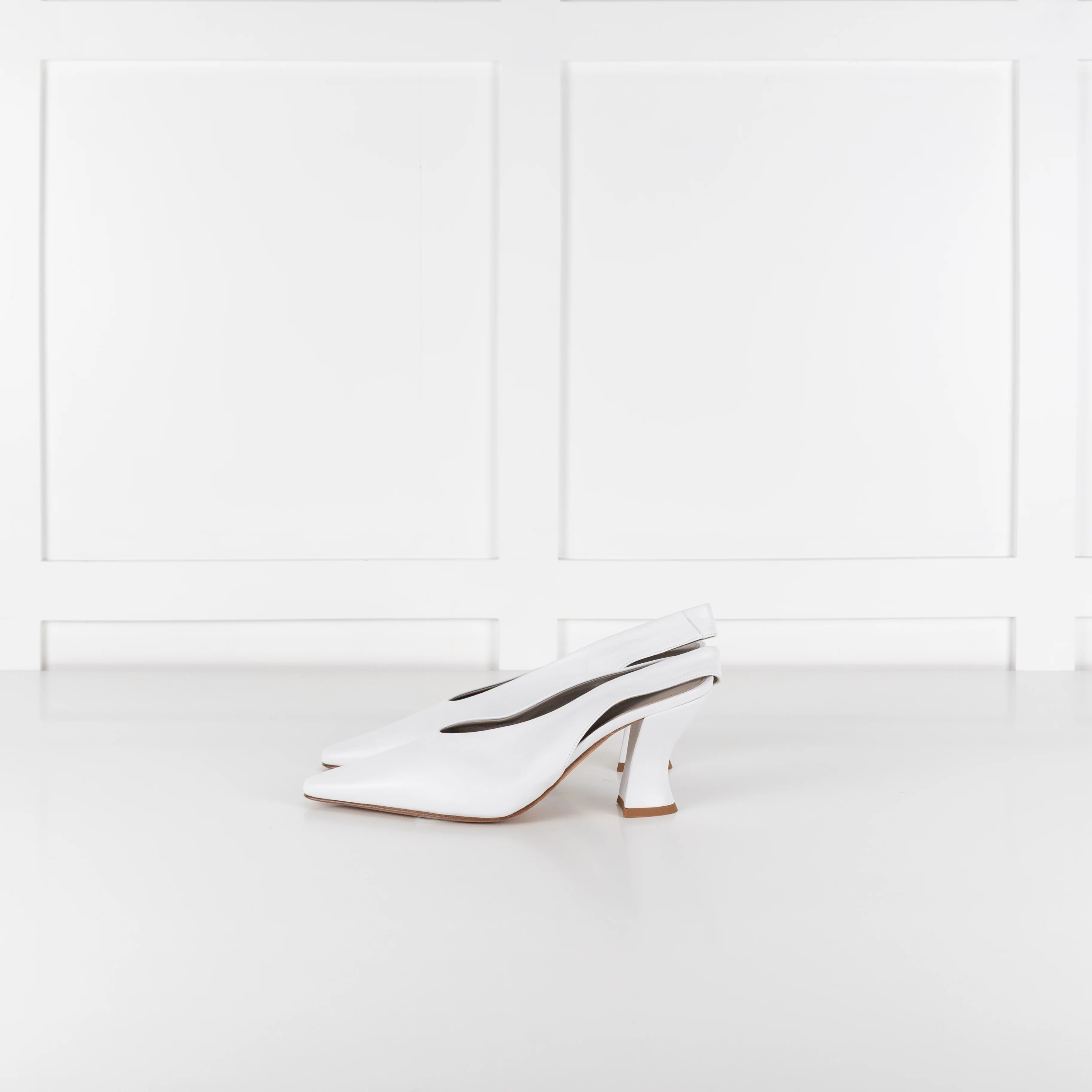 Bottega Veneta White Lagoon Slingback - Image 4
