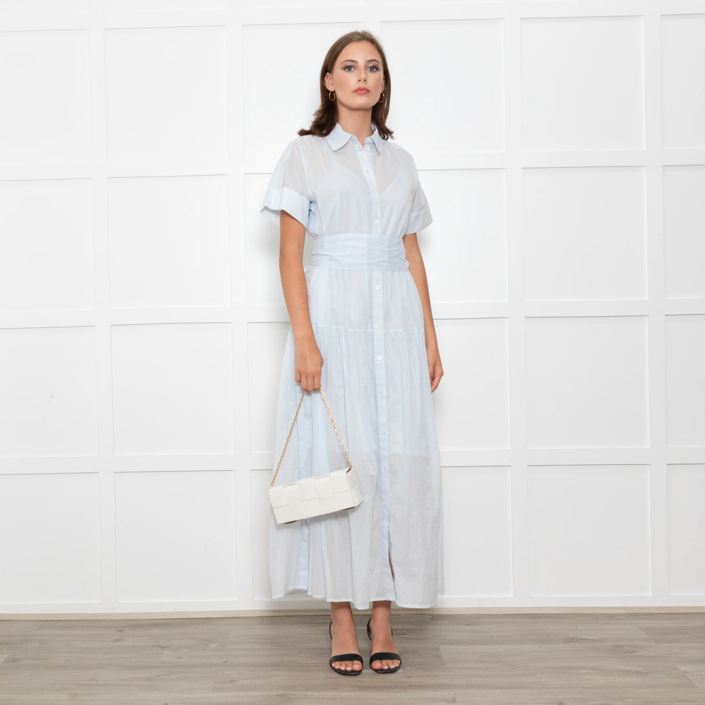 Bottega Veneta White Woven Intrecciato Casette Pochette with Chain Strap - Image 12