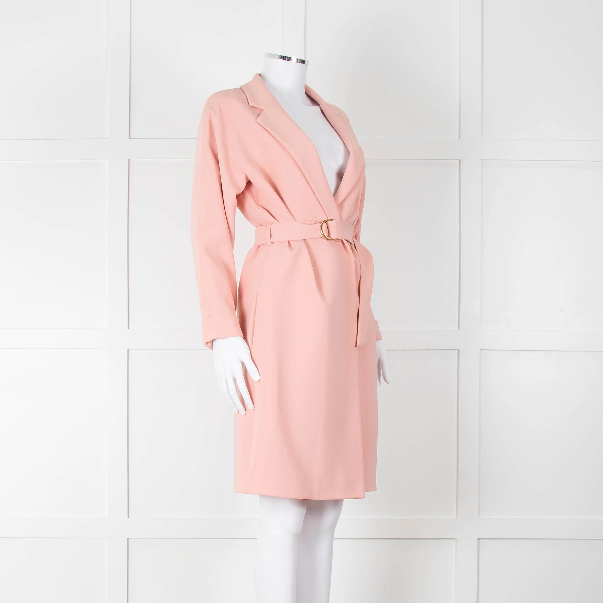 Boutique Moschino Peach Belted Coat - Image 2