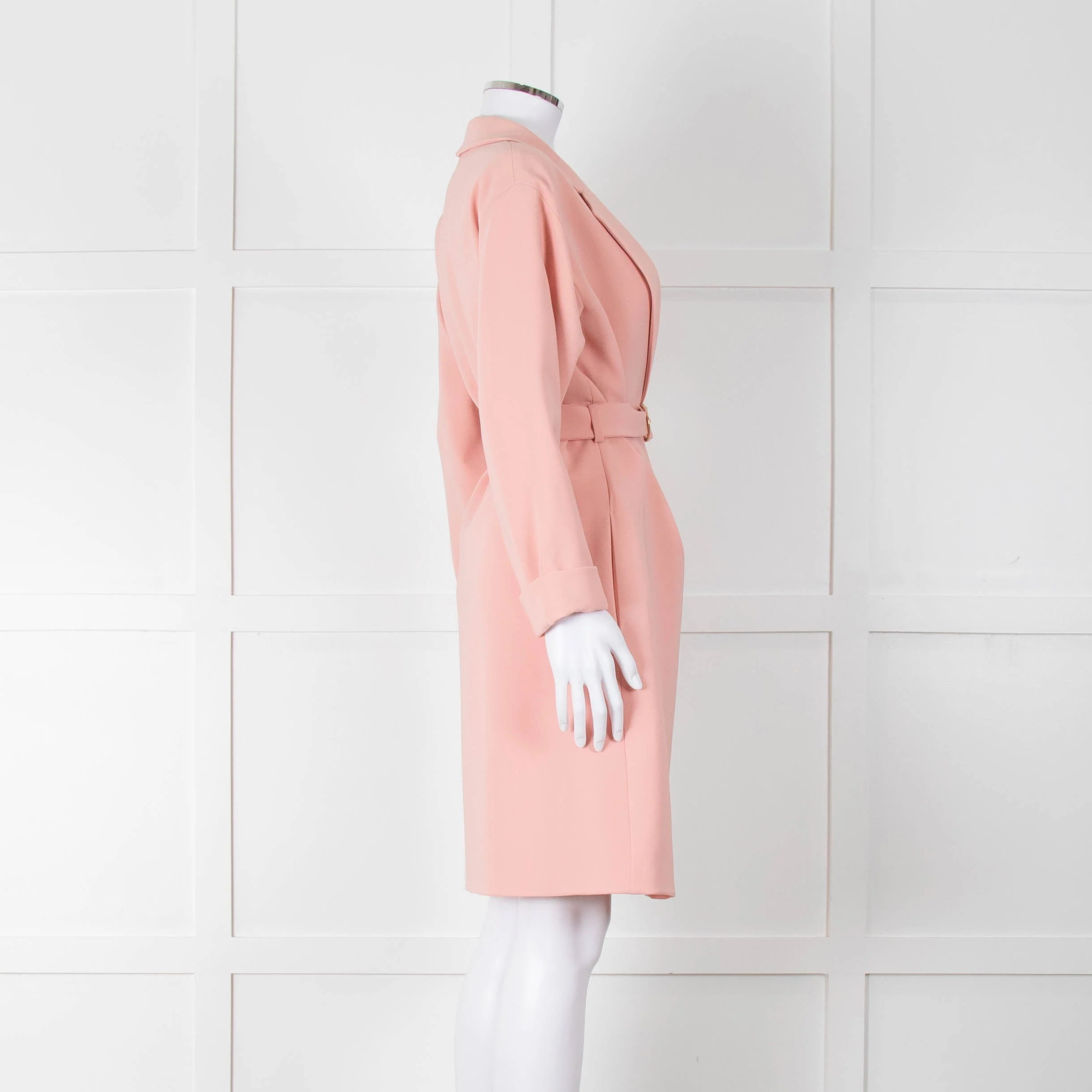 Boutique Moschino Peach Belted Coat - Image 3