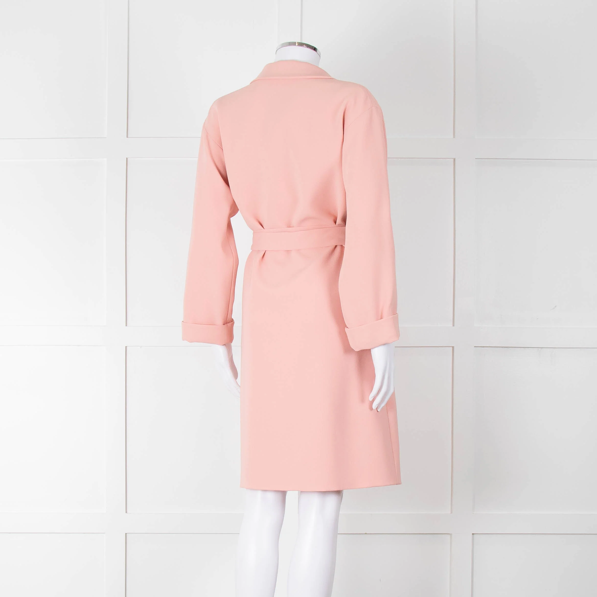 Boutique Moschino Peach Belted Coat - Image 4
