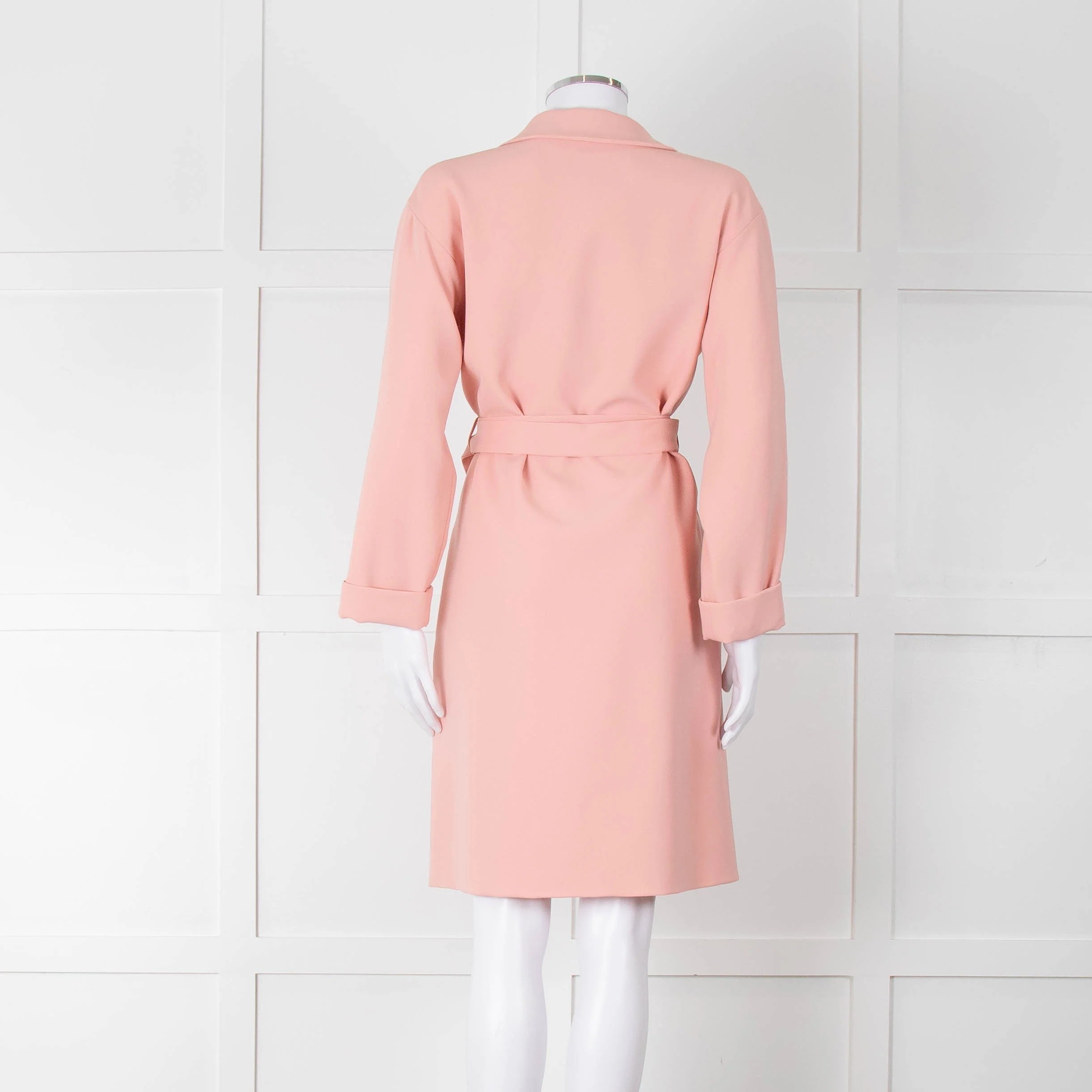 Boutique Moschino Peach Belted Coat - Image 5