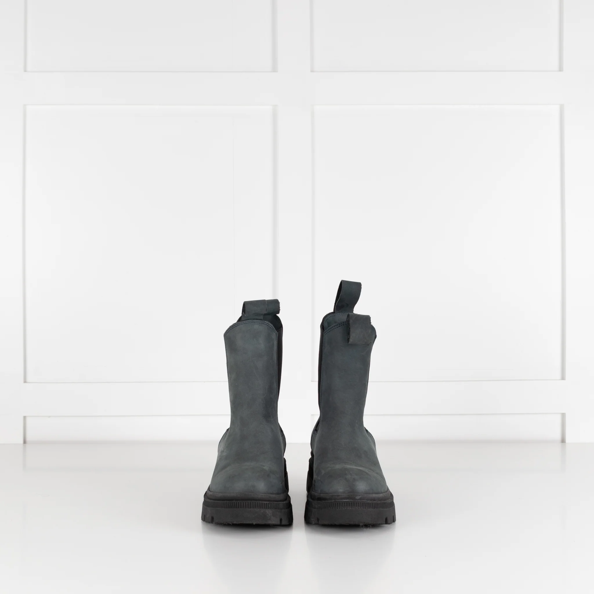 BRGN Teal Nubuck Chunky Chelsea Boot - Image 2