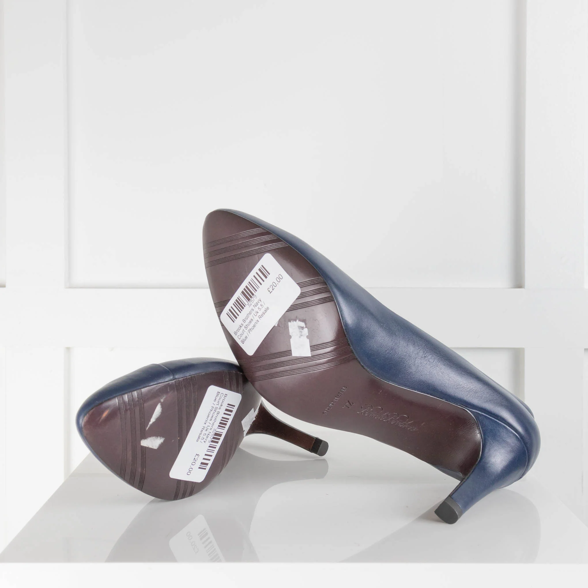 Brooks Brothers Navy Court Shoes - Image 5