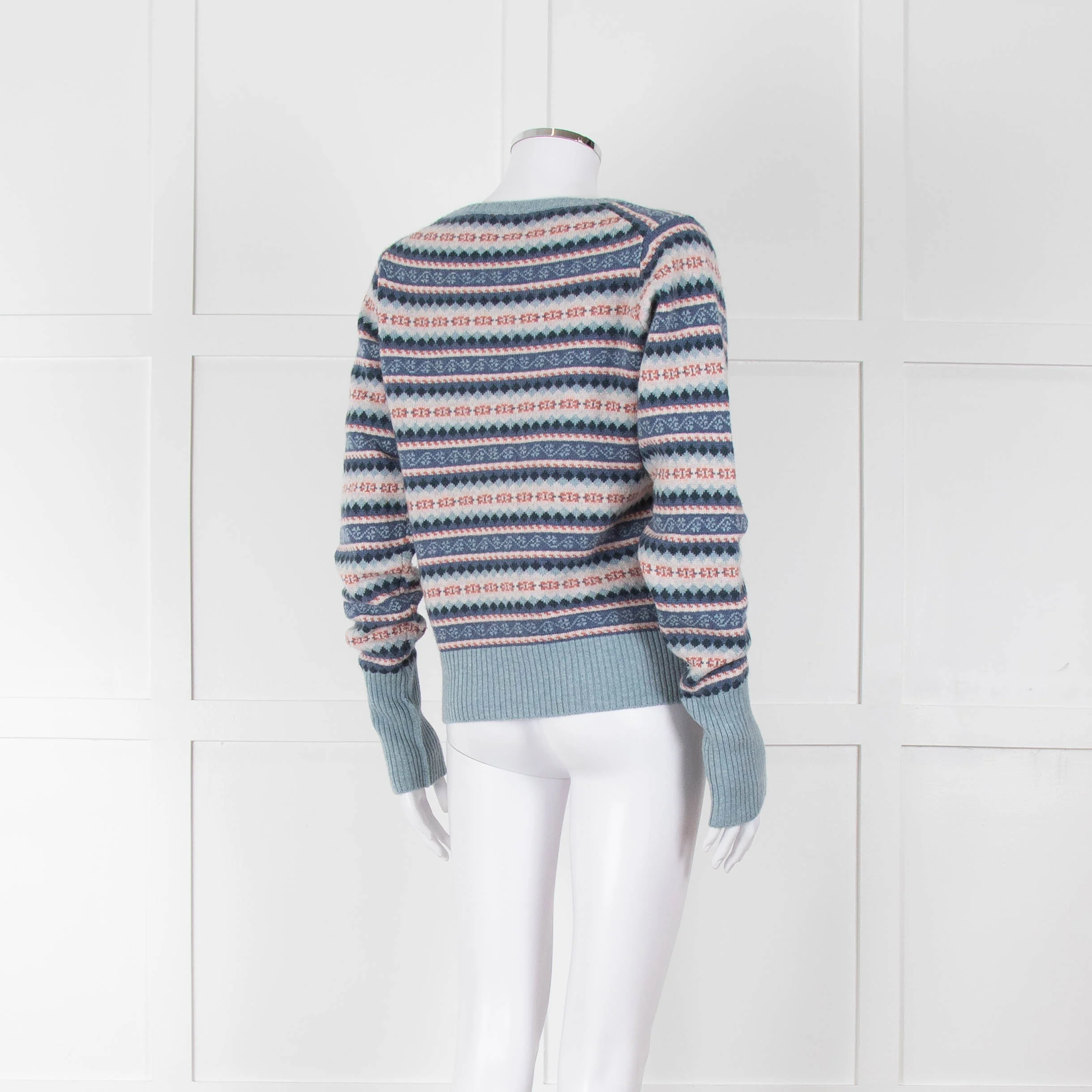 Brora Fairisle Cashmere Round Neck Jumper - Image 4