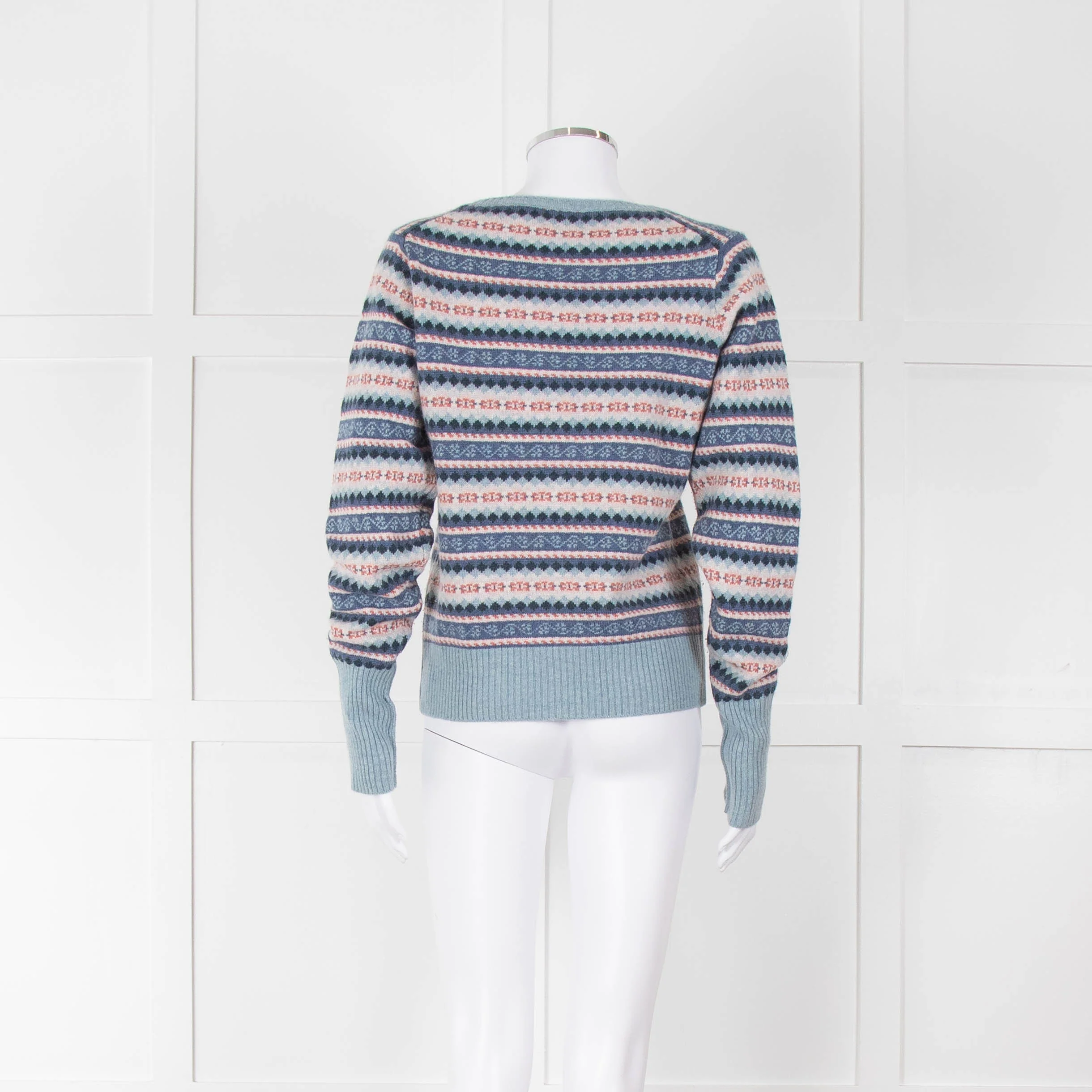 Brora Fairisle Cashmere Round Neck Jumper - Image 5
