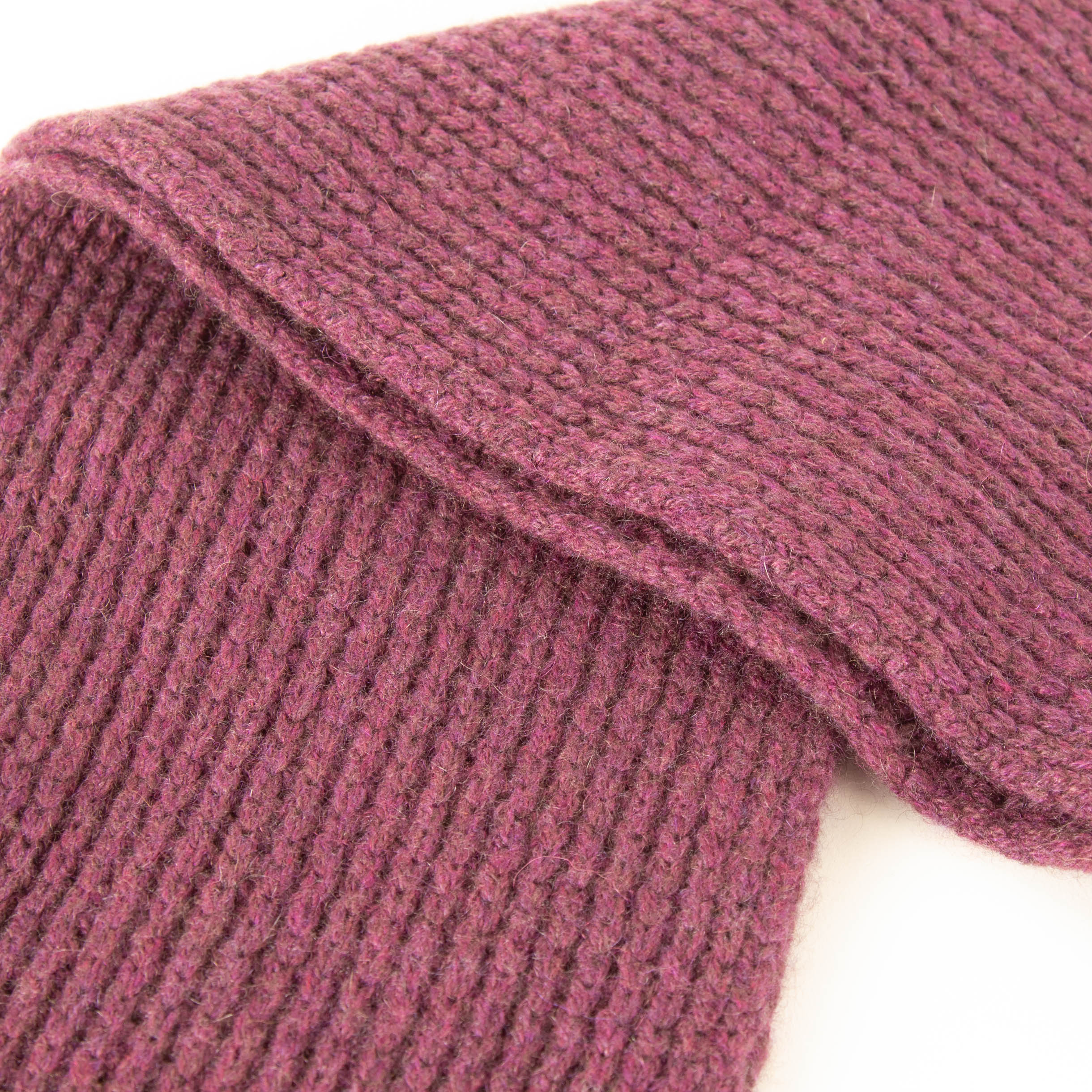 Brora Purple Cashmere Tassell Scarf - Image 4