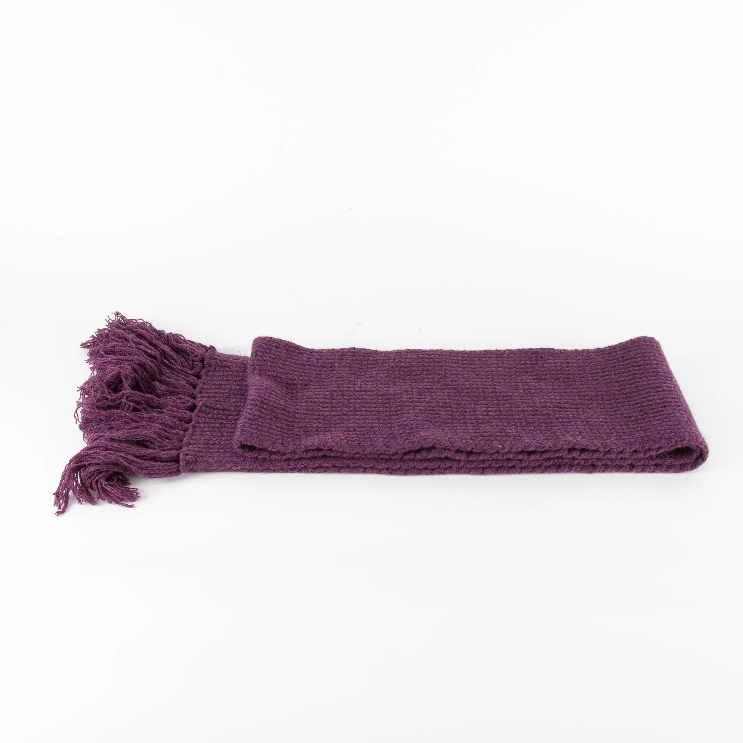 Brora Purple Cashmere Tassell Scarf - Image 6