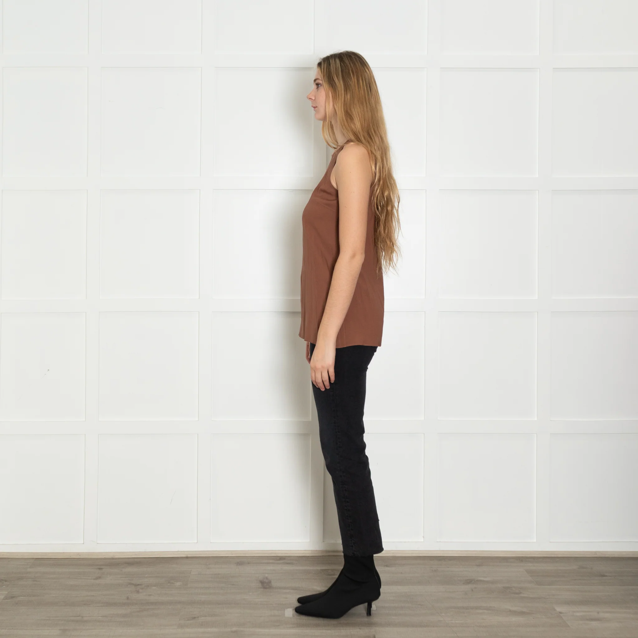 Brunello Cuccinelli Brown Silk Vest - Image 4