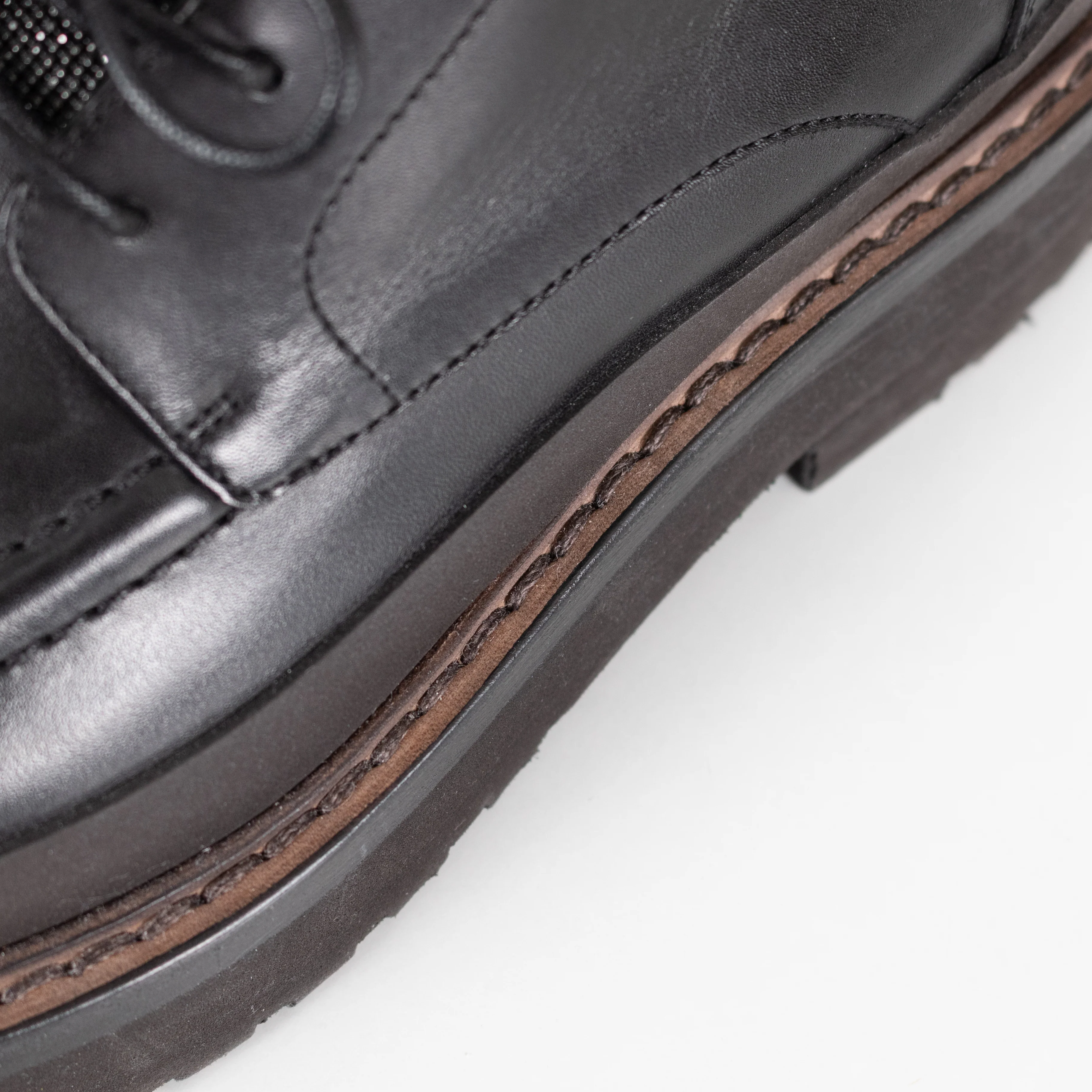 Brunello Cucinelli Black Brogues With Sparkly Tongue Detail - Image 11