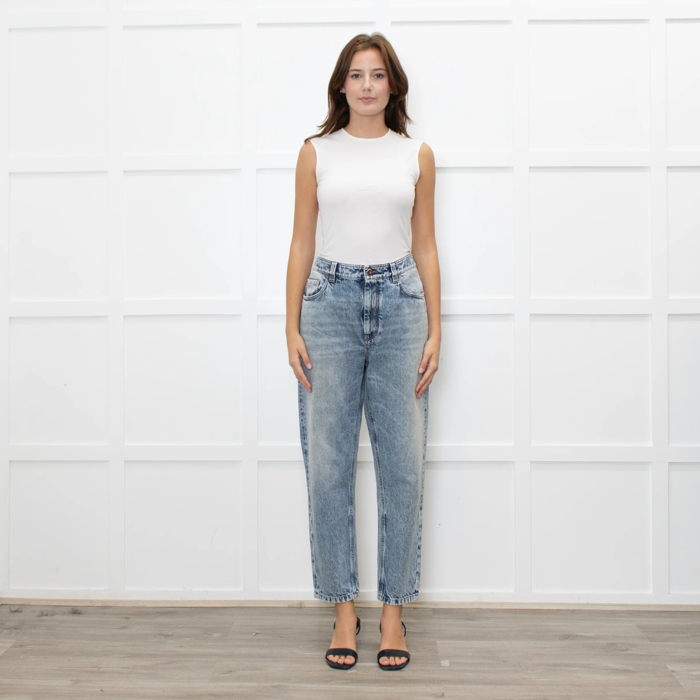 Brunello Cucinelli Blue Acid Washed Jeans