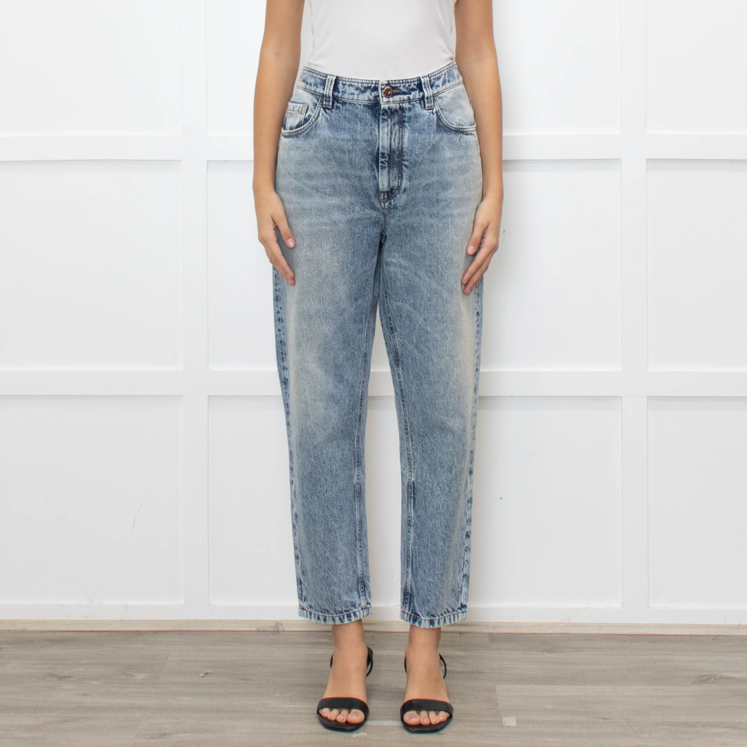 Brunello Cucinelli Blue Acid Washed Jeans - Image 2