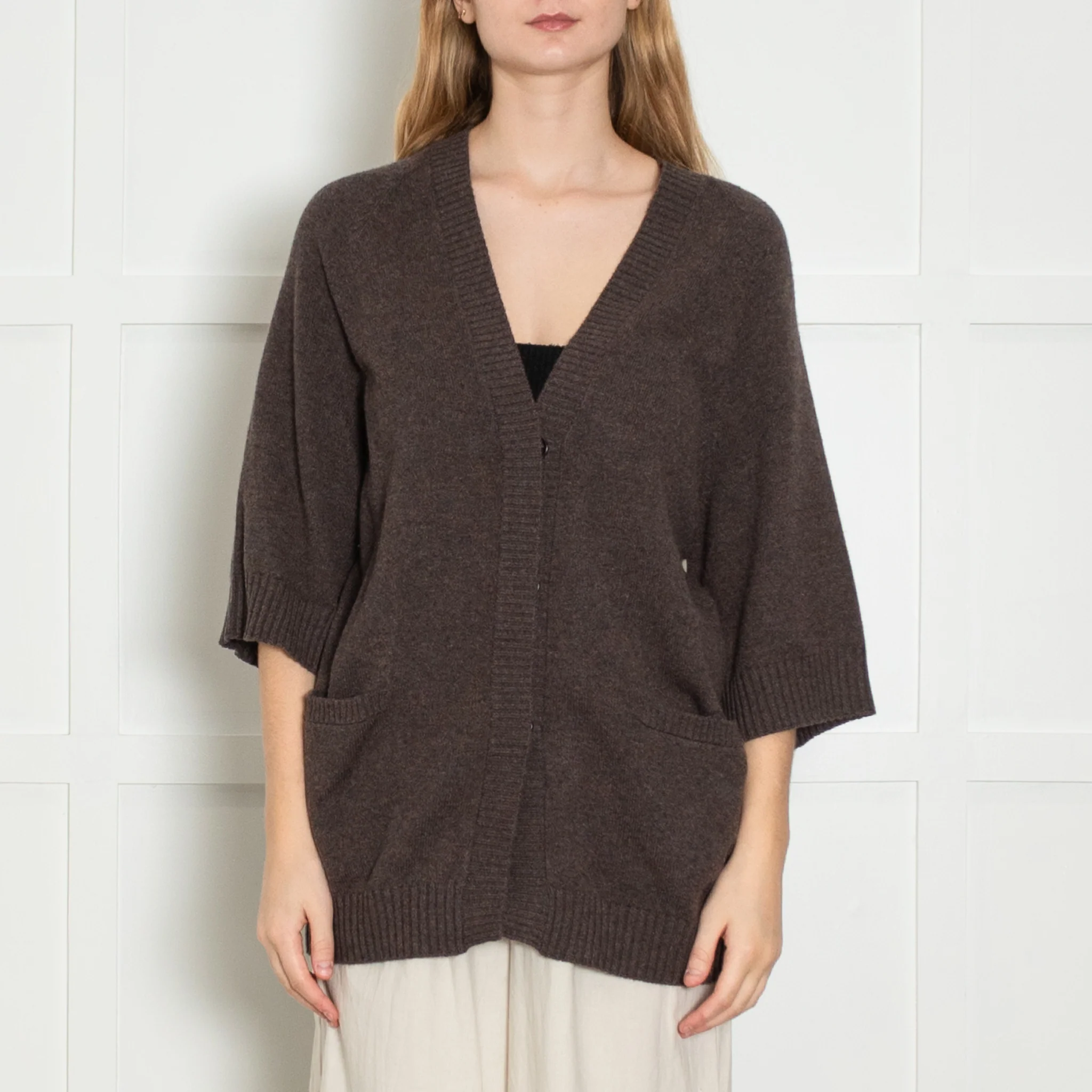Brunello Cucinelli Brown Cashmere Gilet - Image 2