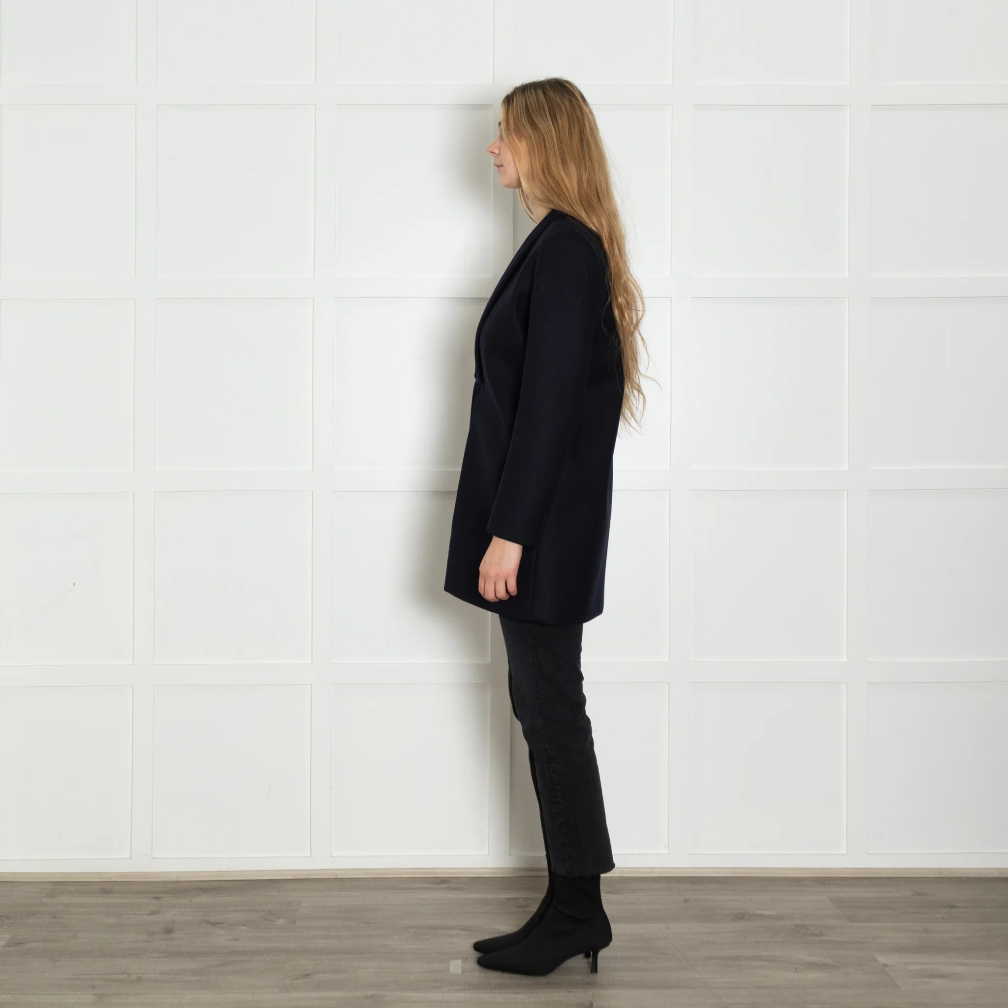 Brunello Cucinelli Navy Neoprene Blazer - Image 4