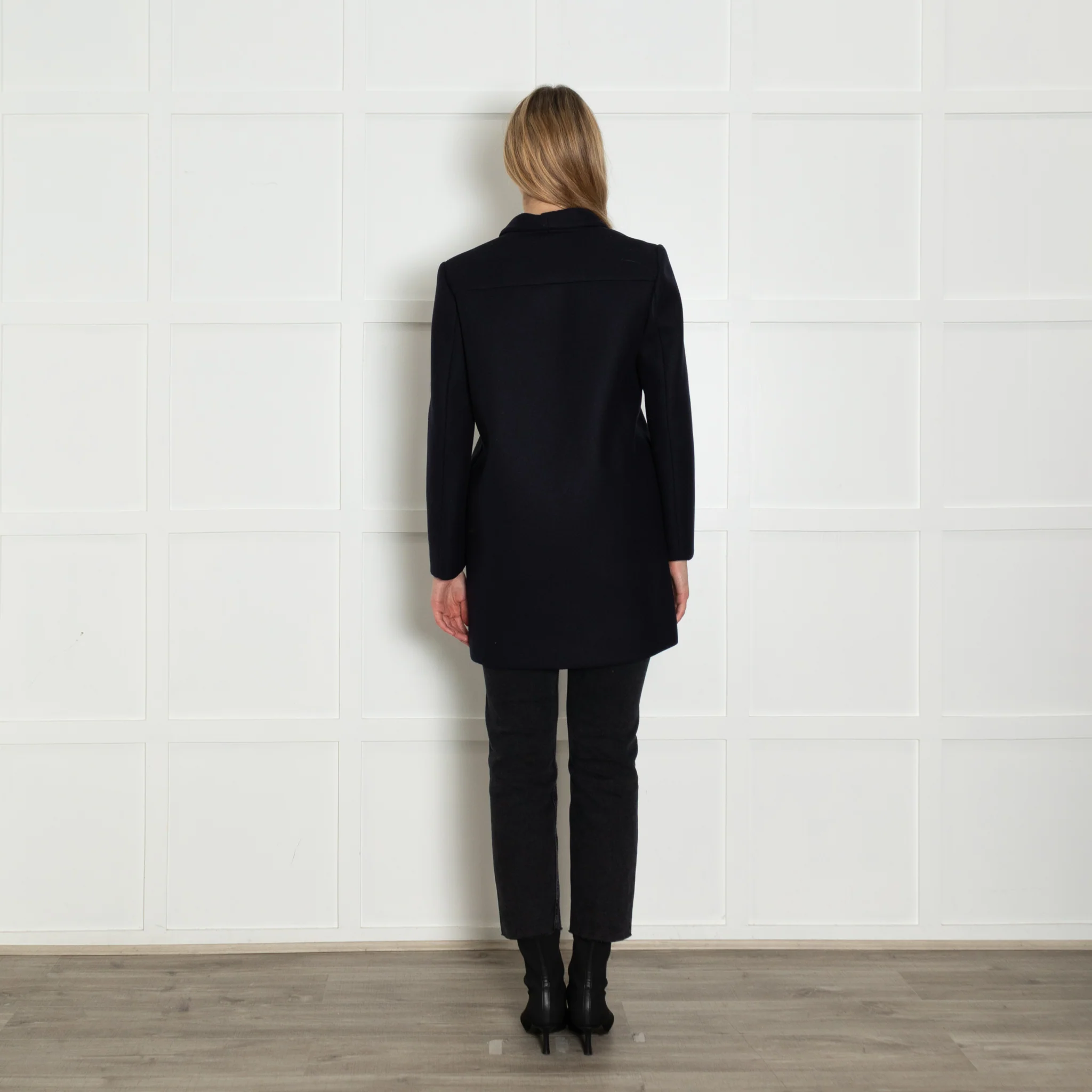 Brunello Cucinelli Navy Neoprene Blazer - Image 5