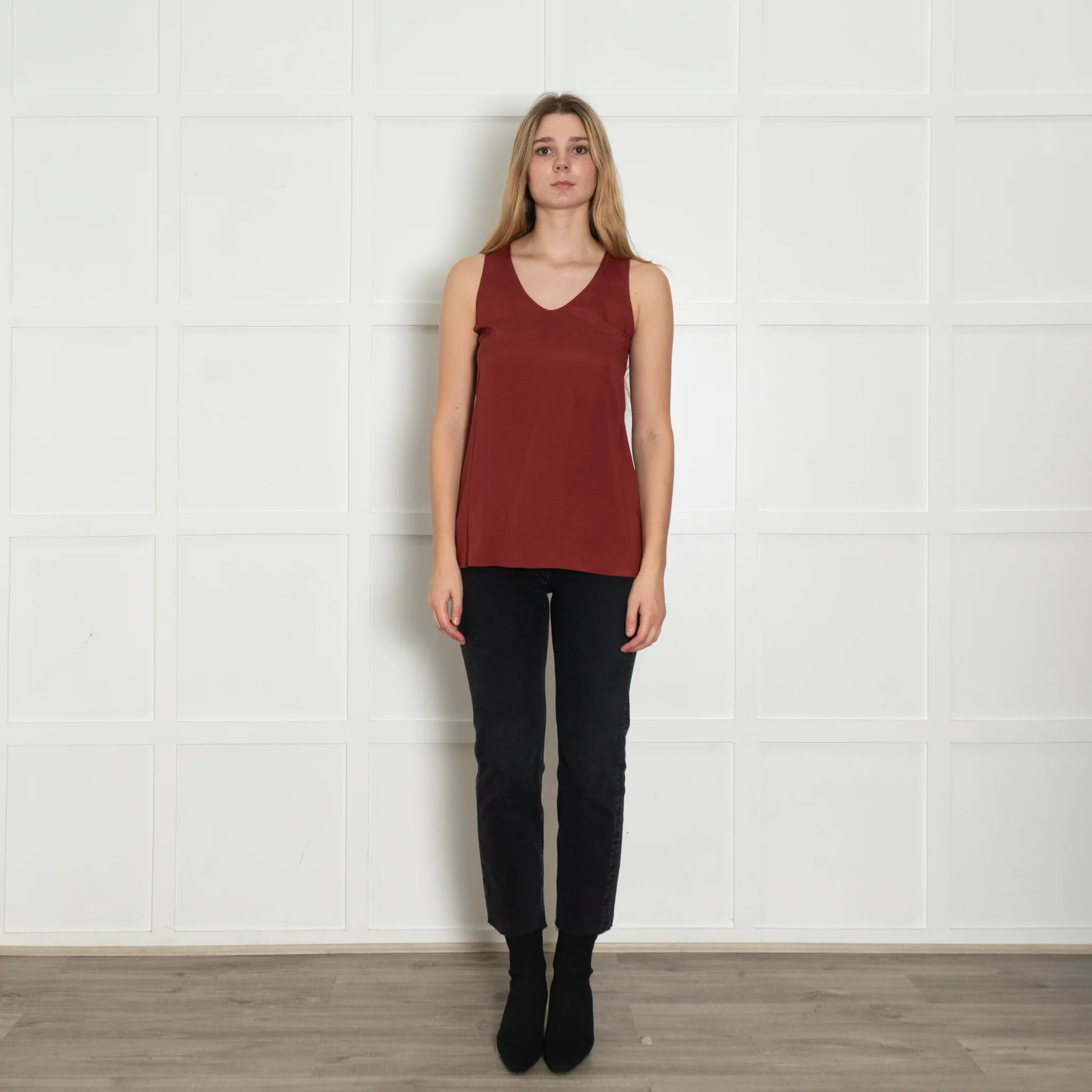 Brunello Cucinelli Red Silk Vest