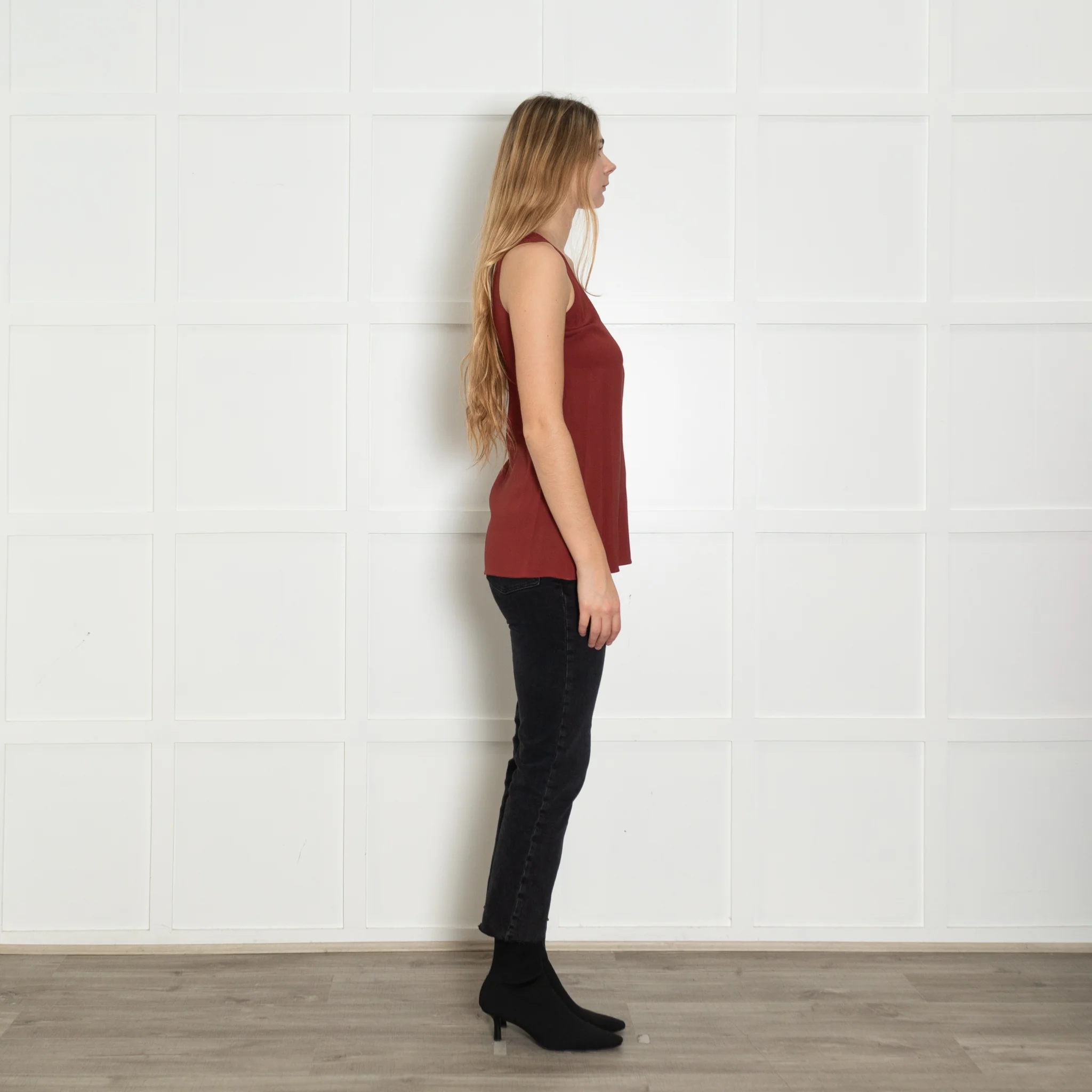 Brunello Cucinelli Red Silk Vest - Image 6