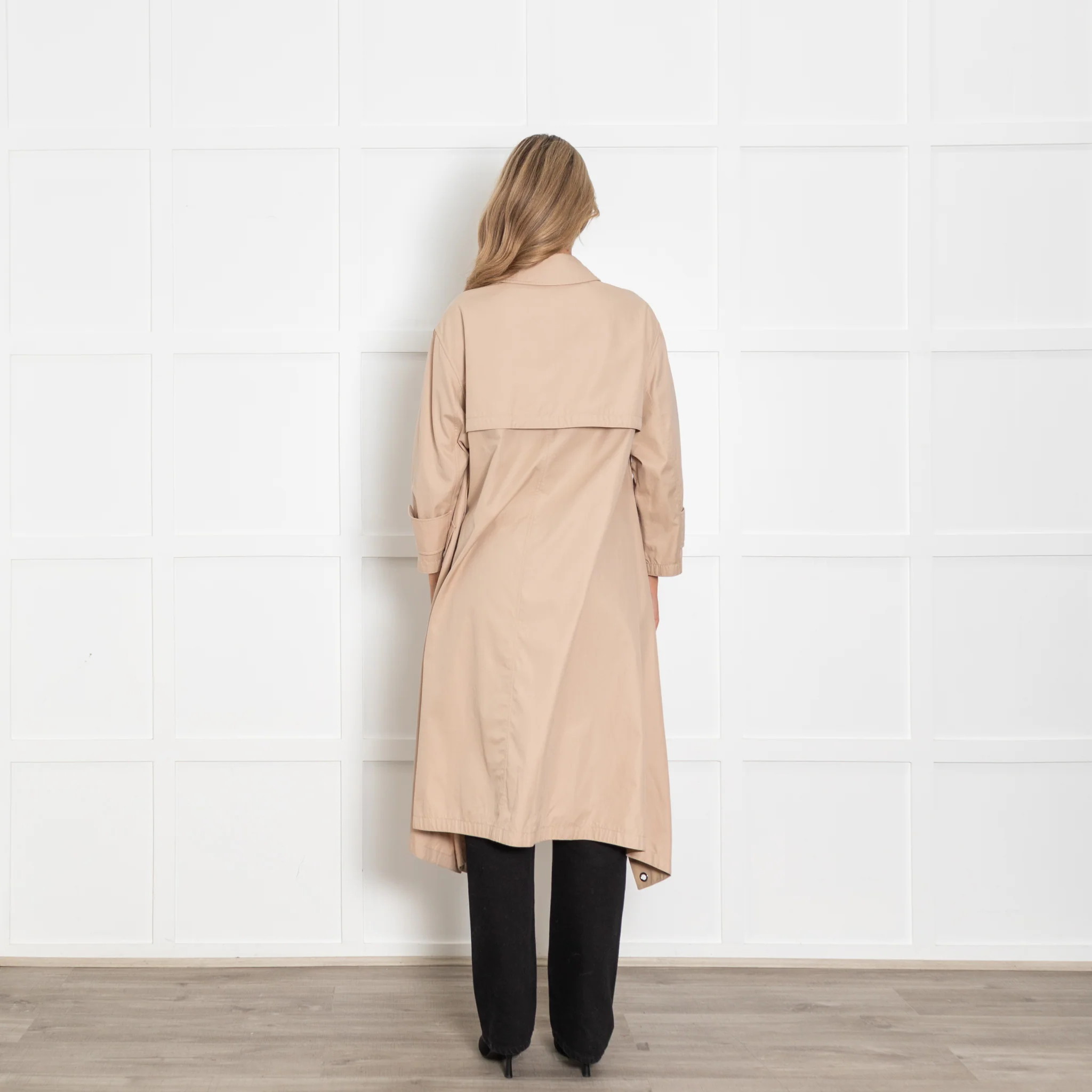 Burberry Beige Cotton Oversized Wingmore Parka - Image 5
