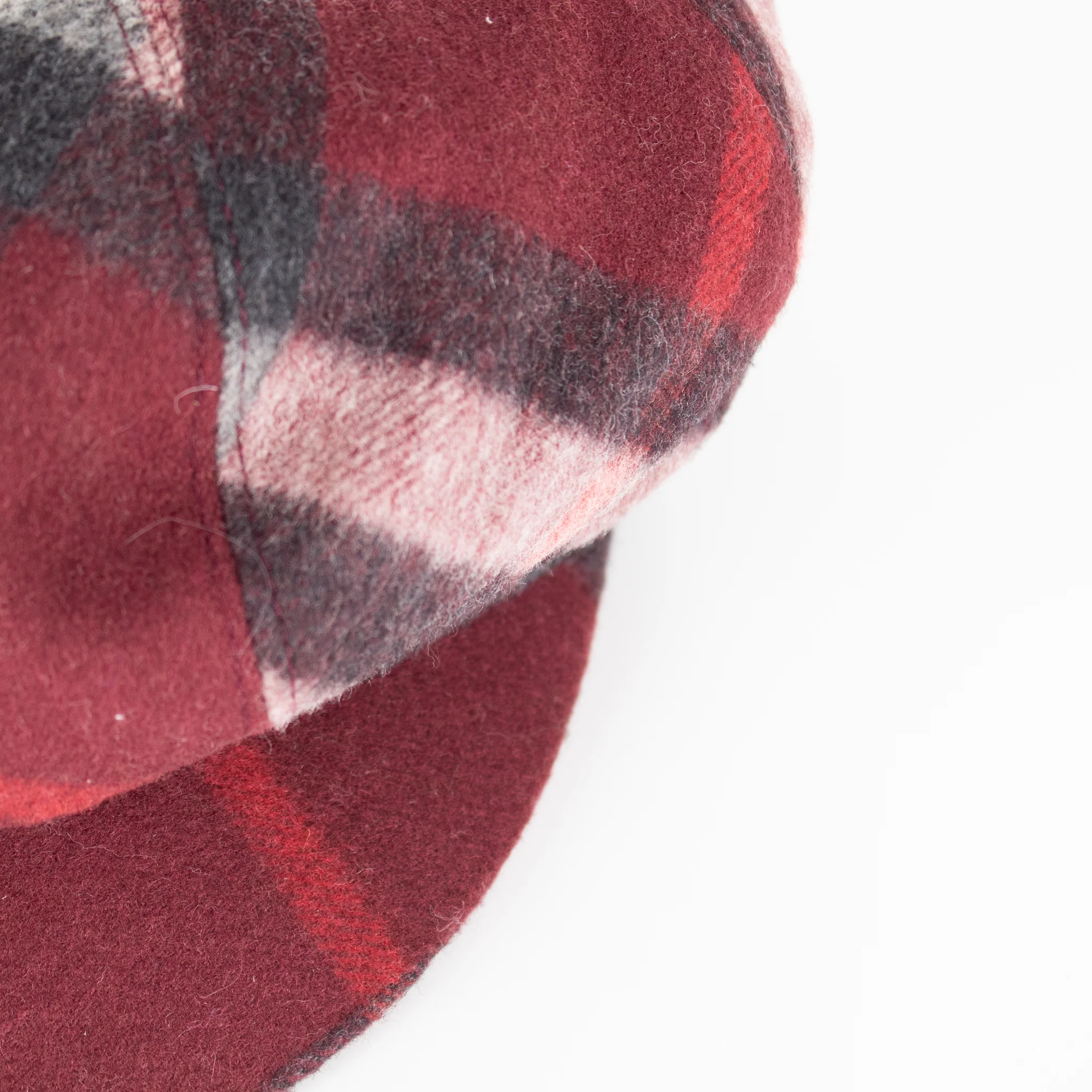Burberry Newsboy Burgundy Wool & Cashmere Flat Cap - Image 8