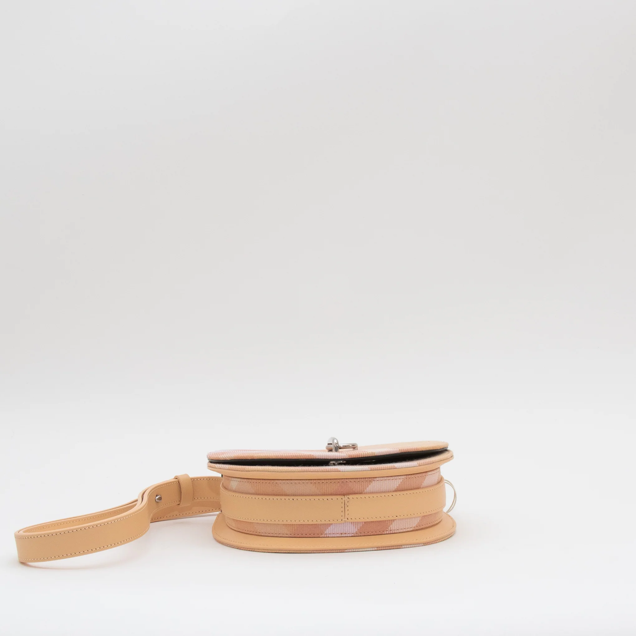 Burberry Peach Check Mini Rocking Horse Crossbody - Image 6
