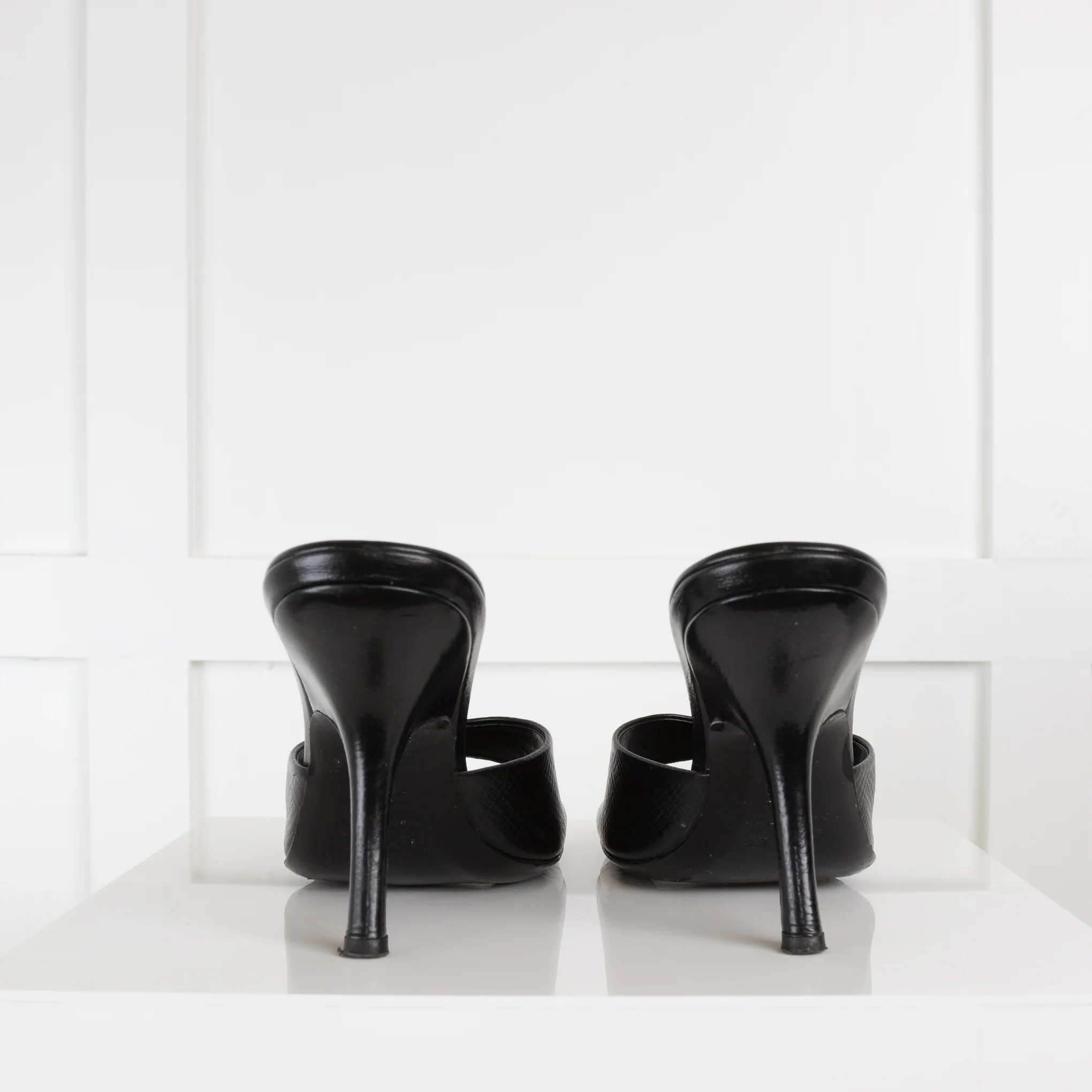 By Far Textured Black Mora Mule - Image 4