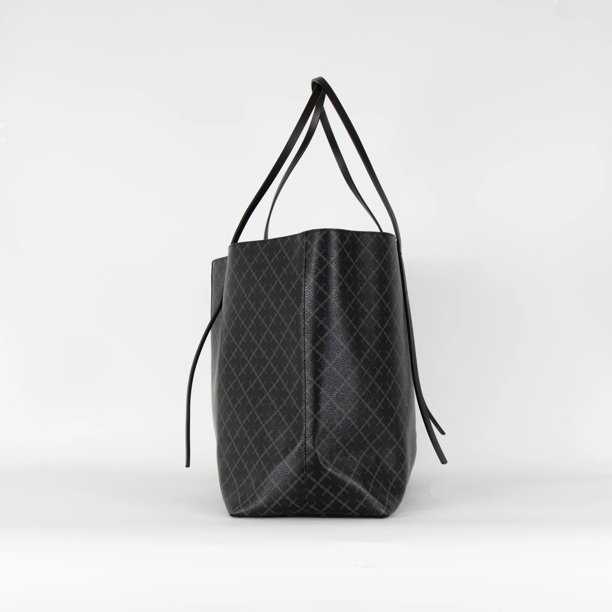 By Malene Birger Black Grey Abigail Printed Tote Bag - Image 2