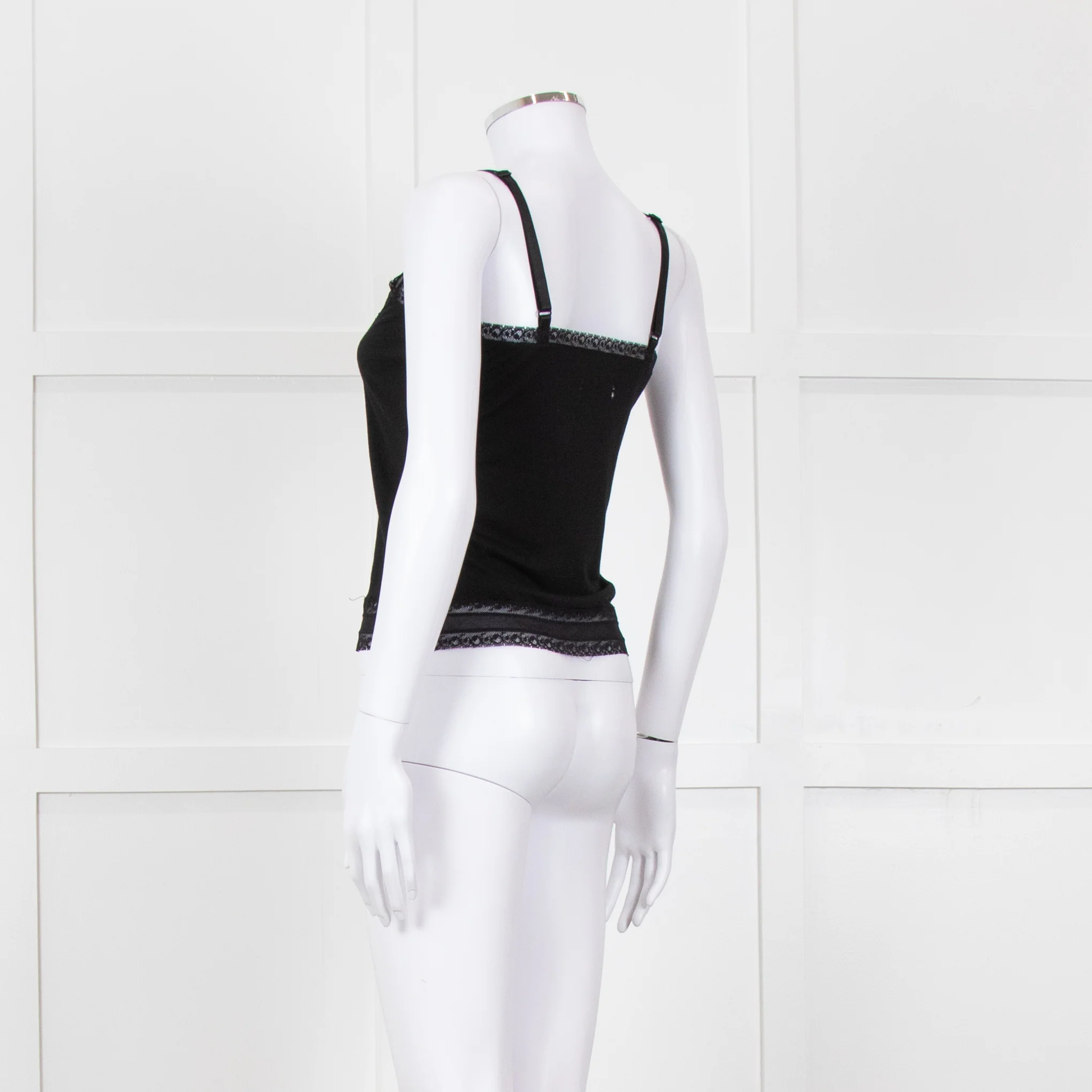 By Malene Birger Black Lace Trim Camisole - Image 4