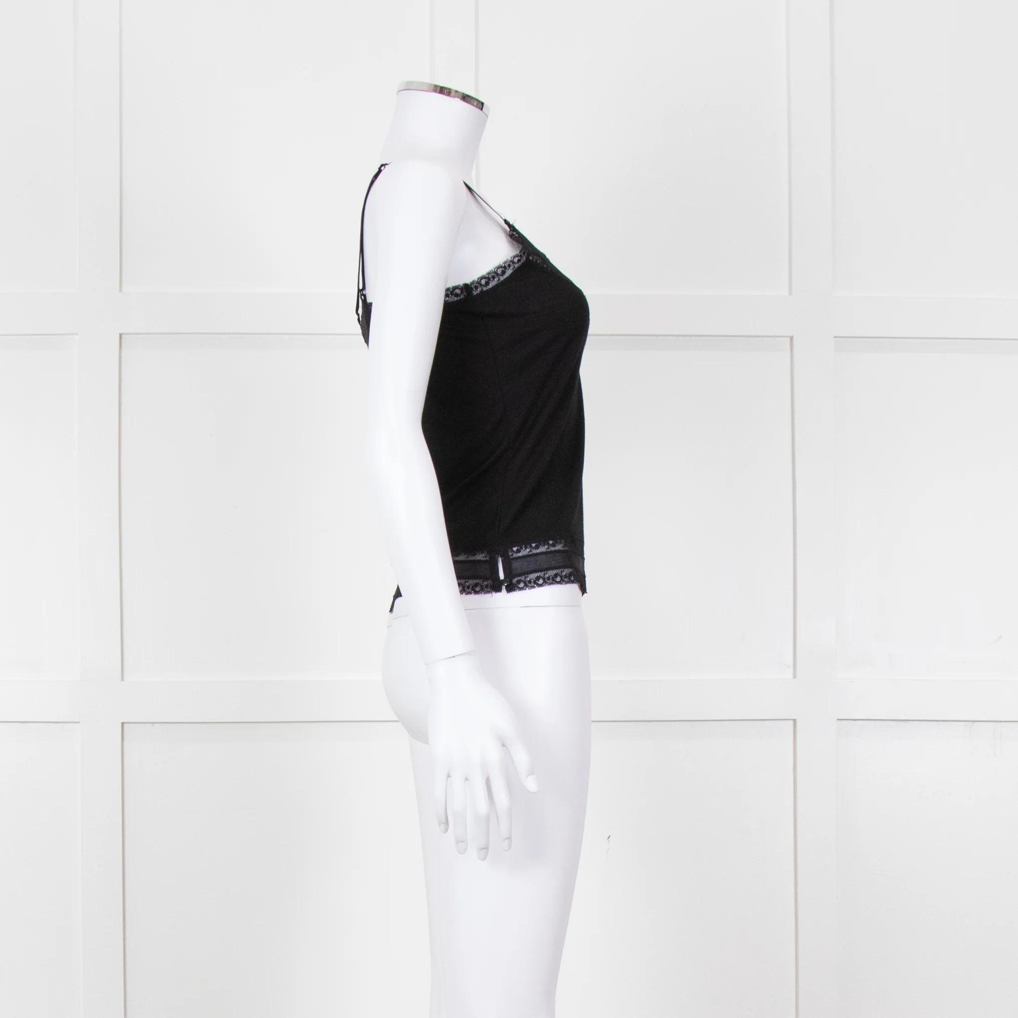 By Malene Birger Black Lace Trim Camisole - Image 7
