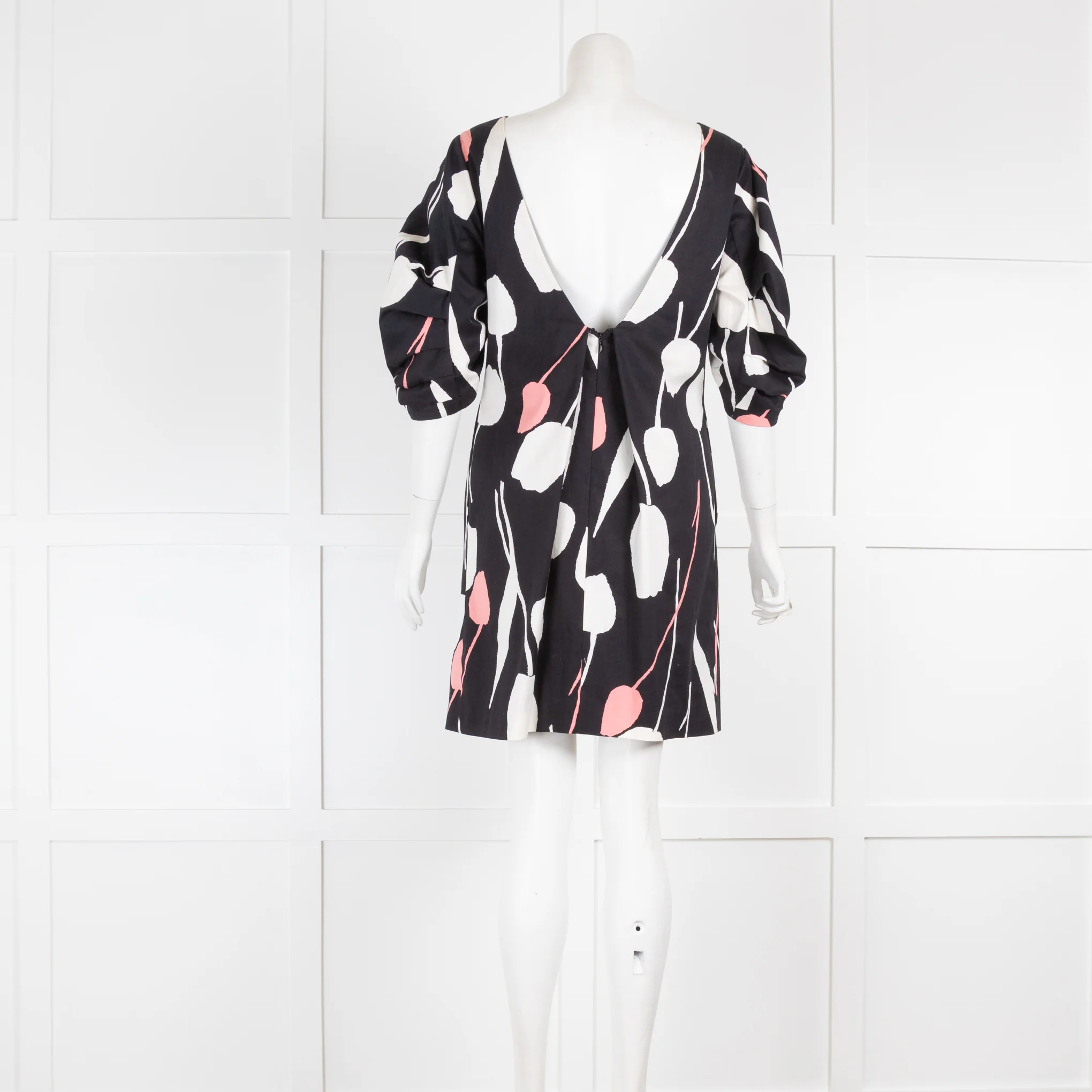 By Malene Birger Black With White Tulip Dress - Image 3