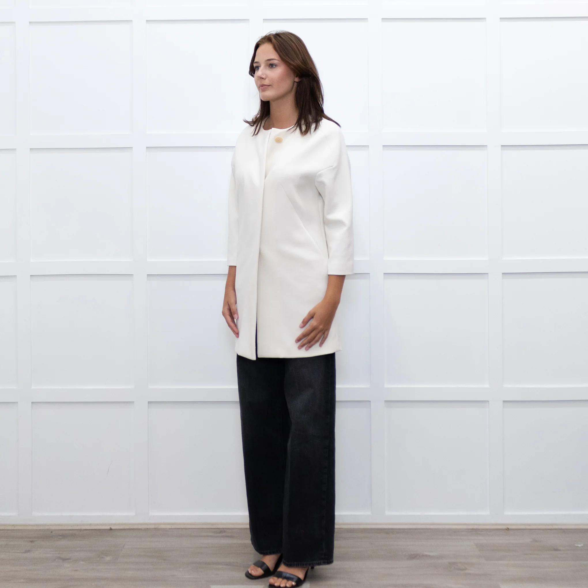 By Malene Birger White Coat 3/4 Sleeve - Image 3