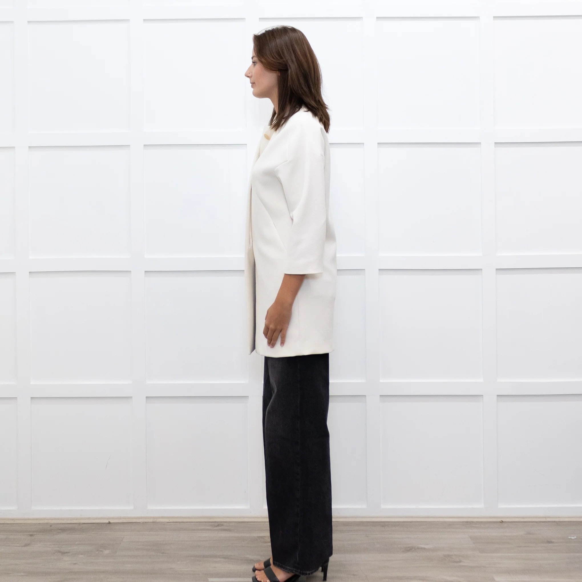 By Malene Birger White Coat 3/4 Sleeve - Image 4