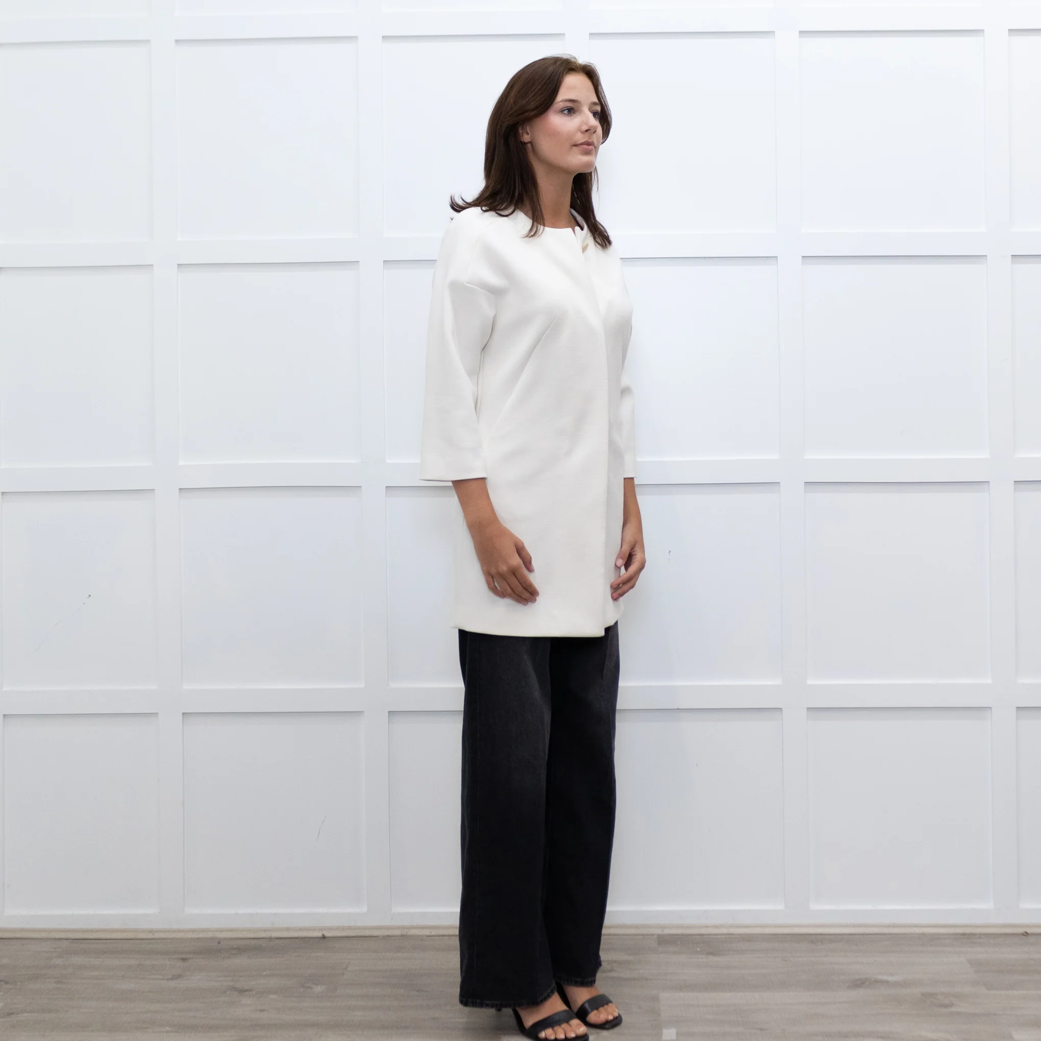 By Malene Birger White Coat 3/4 Sleeve - Image 7