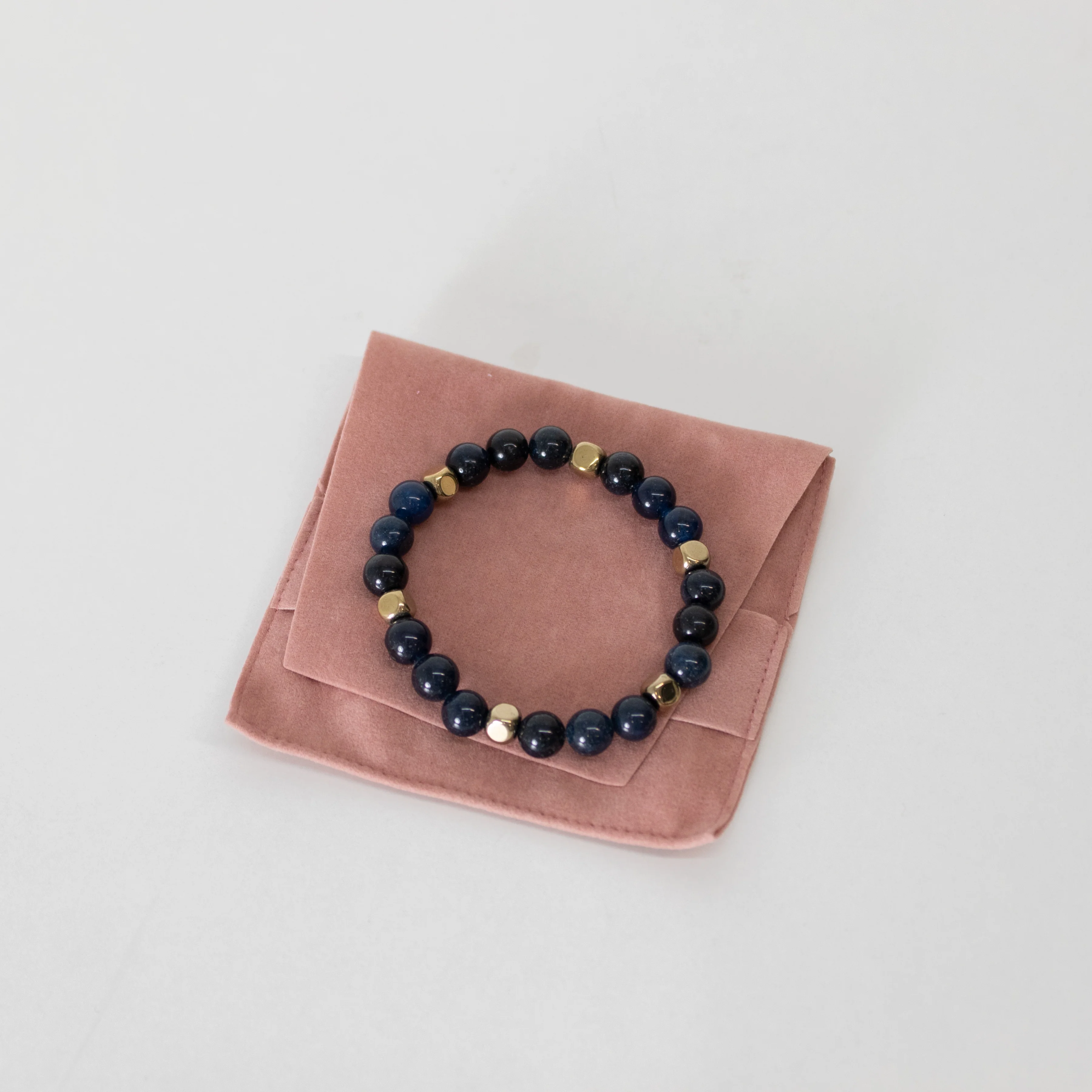By Virgo Black Bead Stretch Bracelet - Image 2
