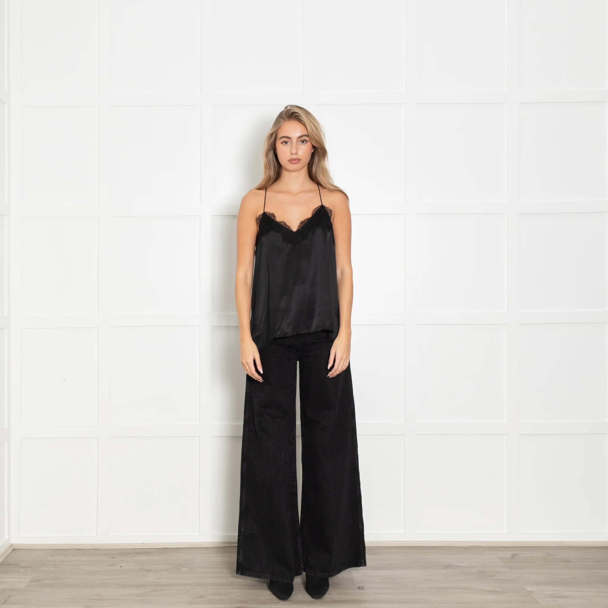 Cami NYC Black Racer Camisole